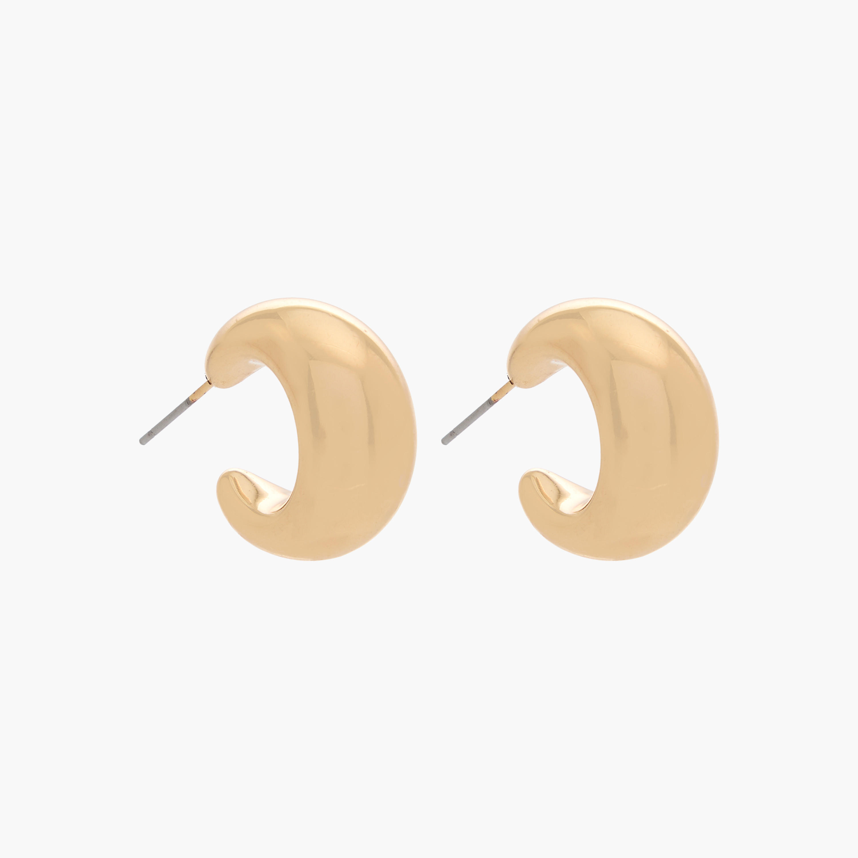 Pack of 3 Metallic Hoop Earrings with Pushback Closure-women-watchesandjewellery-jewellery-earrings-image-4