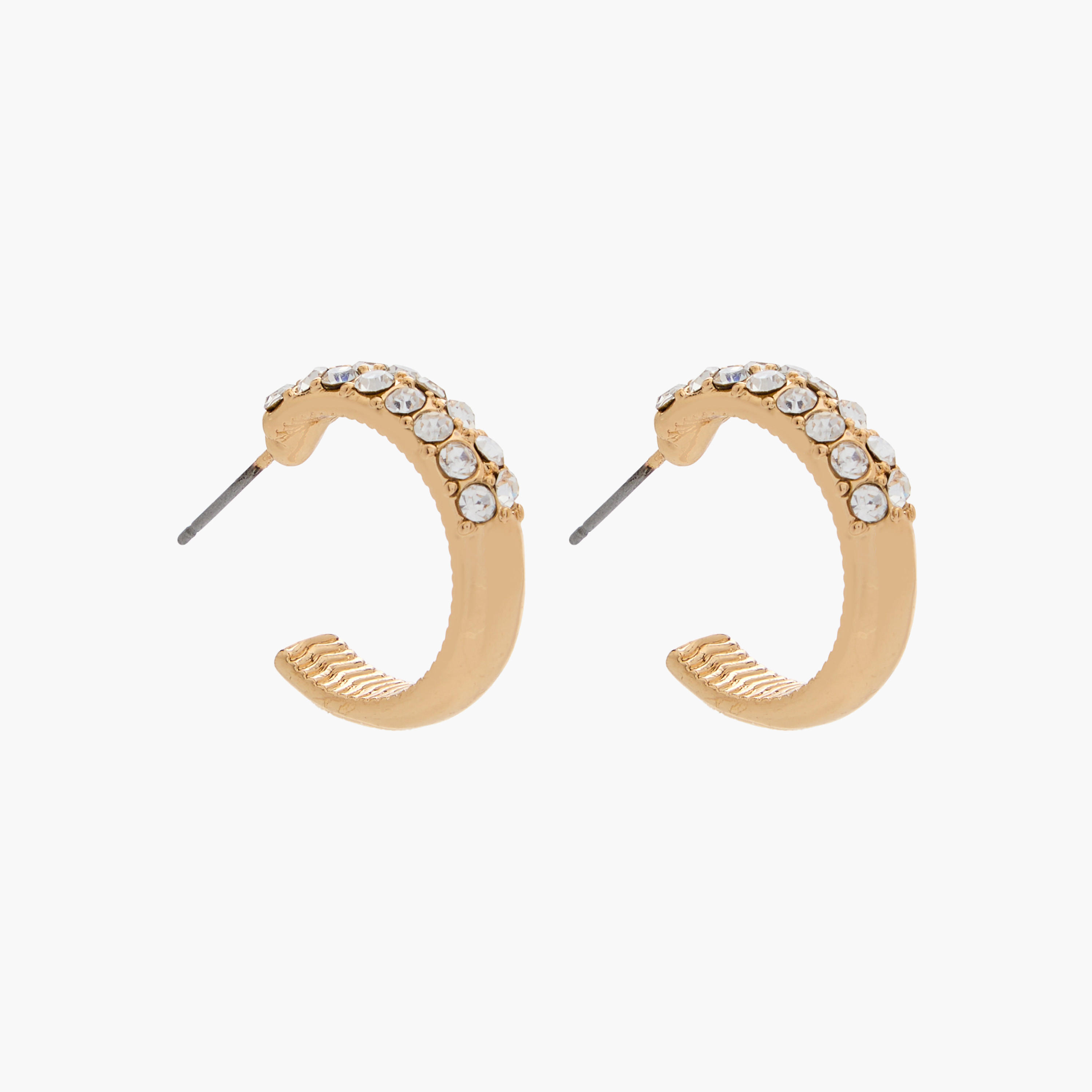 Pack of 3 Metallic Hoop Earrings with Pushback Closure-women-watchesandjewellery-jewellery-earrings-image-5