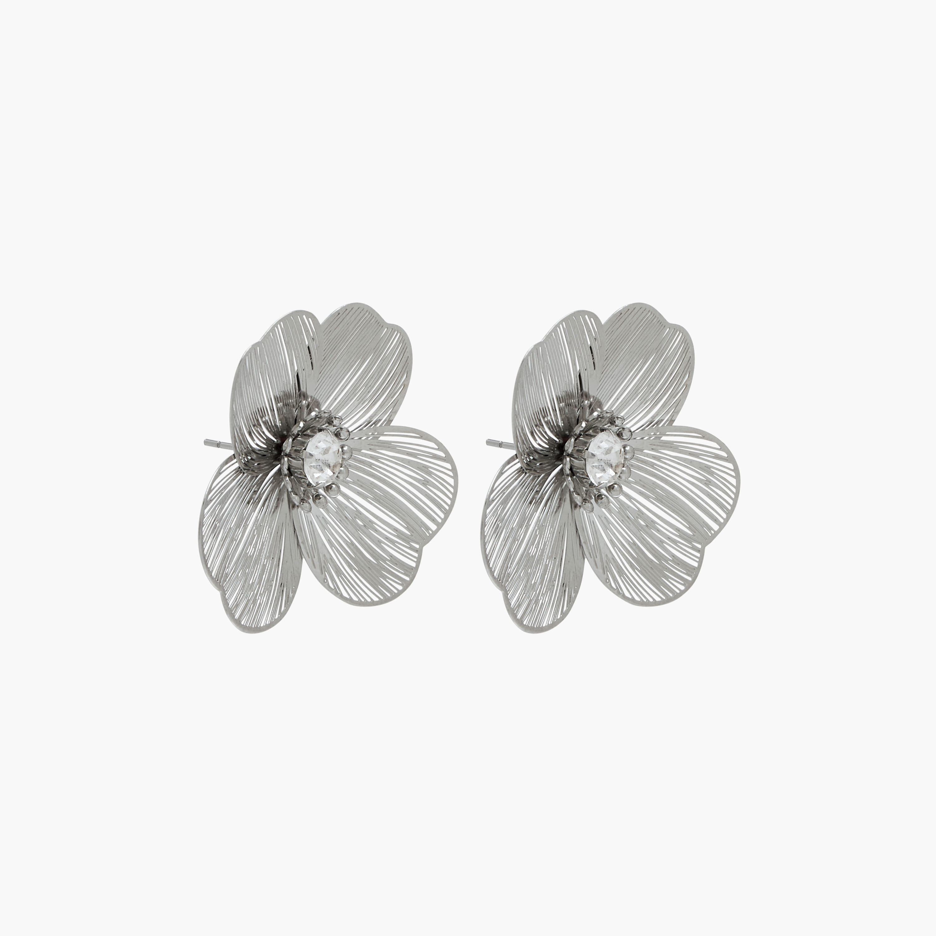 Pack of 3 Floral Embellished Earrings with Pushback Closure-women-watchesandjewellery-jewellery-earrings-image-3