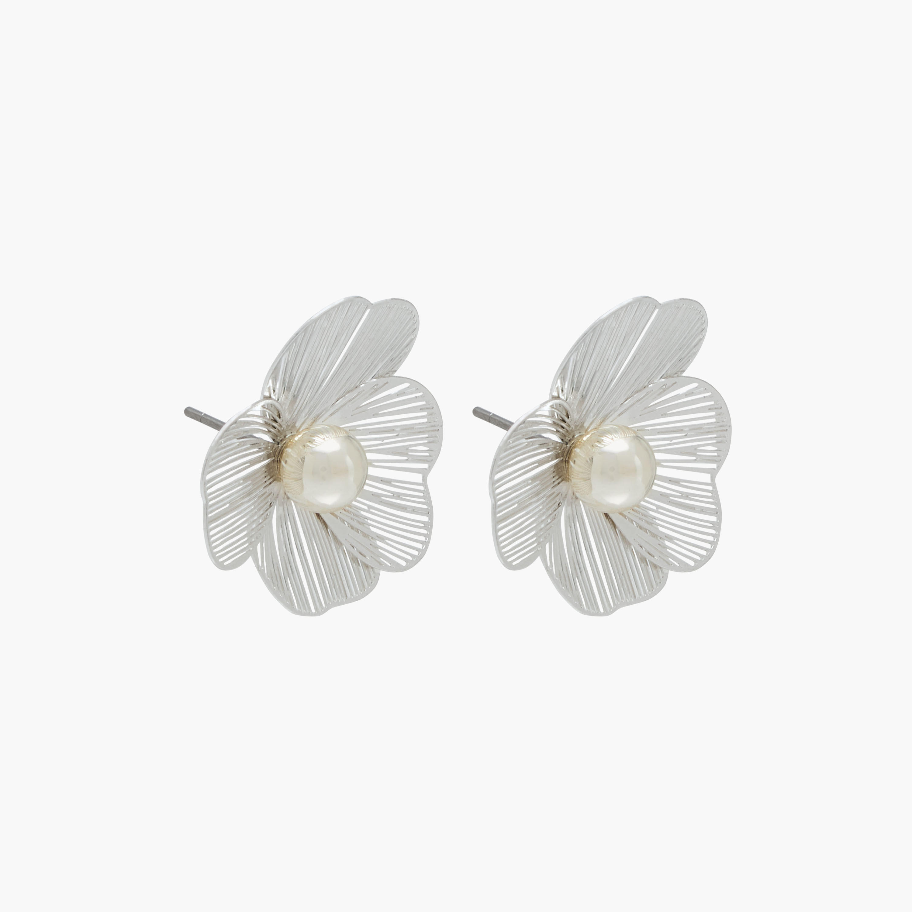 Pack of 3 Floral Embellished Earrings with Pushback Closure-women-watchesandjewellery-jewellery-earrings-image-4