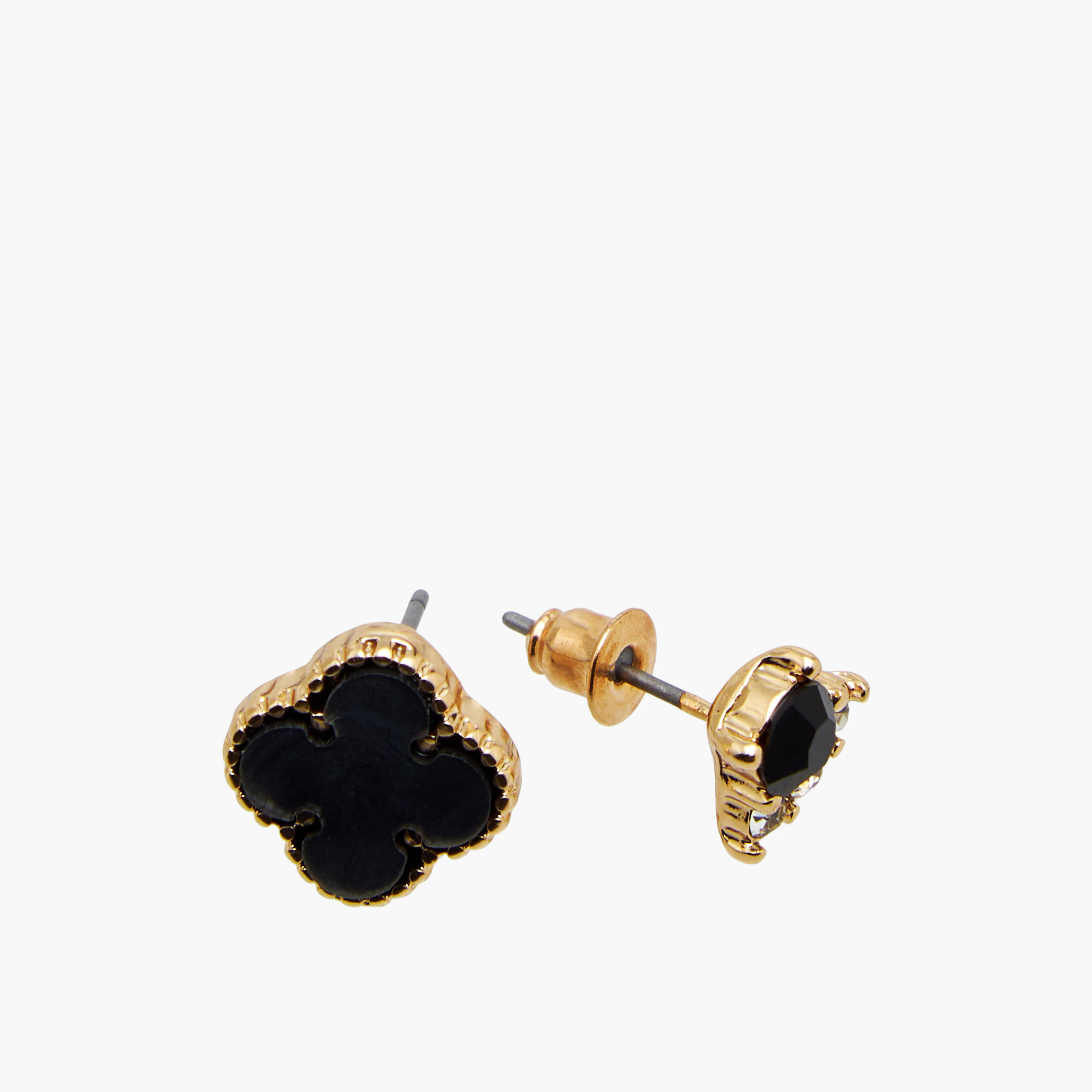 Pack of 12 Gold Finish Embellished Earrings with Pushback Closure-women-watchesandjewellery-jewellery-earrings-image-5