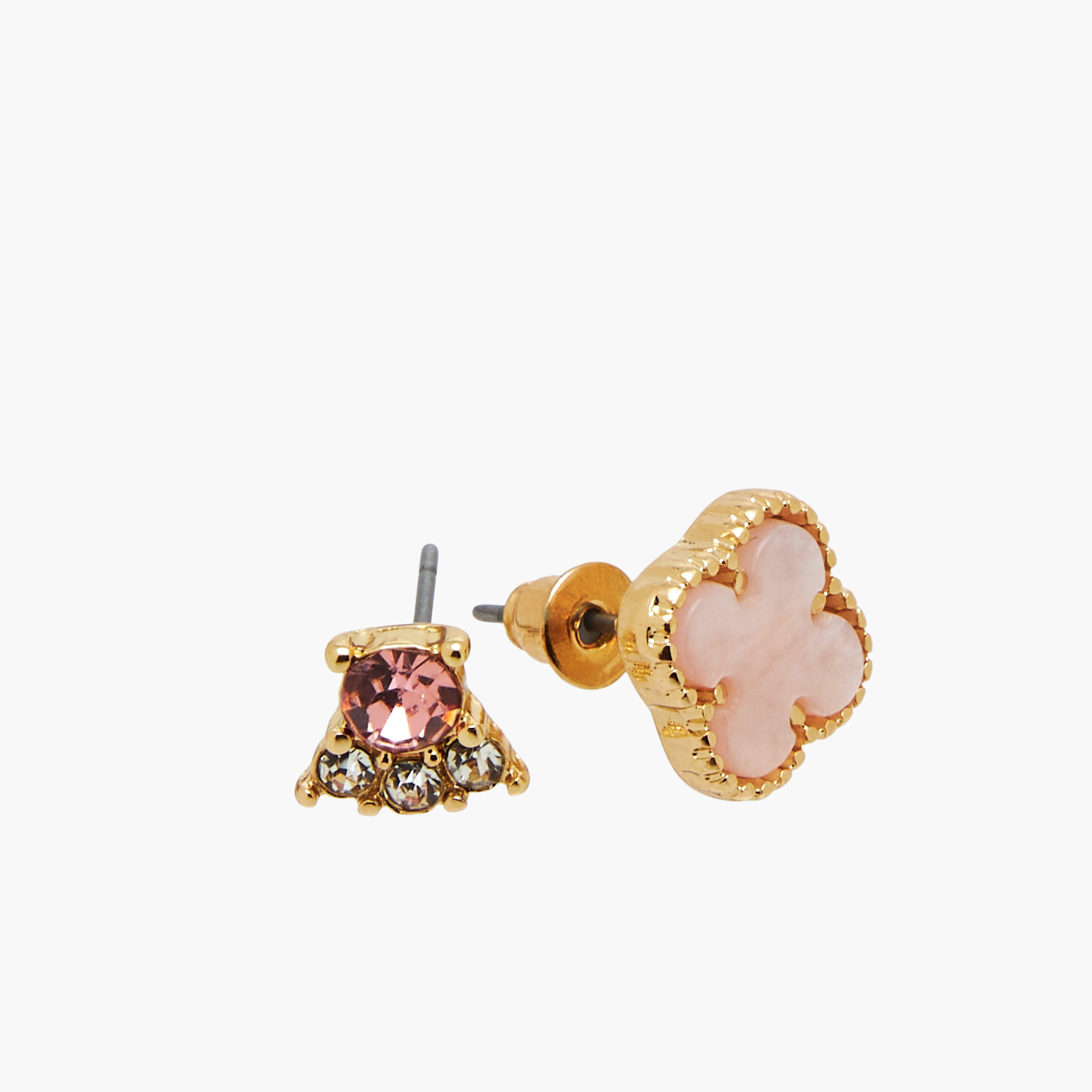 Pack of 12 Embellished Gold Finish Earrings with Pushback Closure-women-watchesandjewellery-jewellery-earrings-image-5