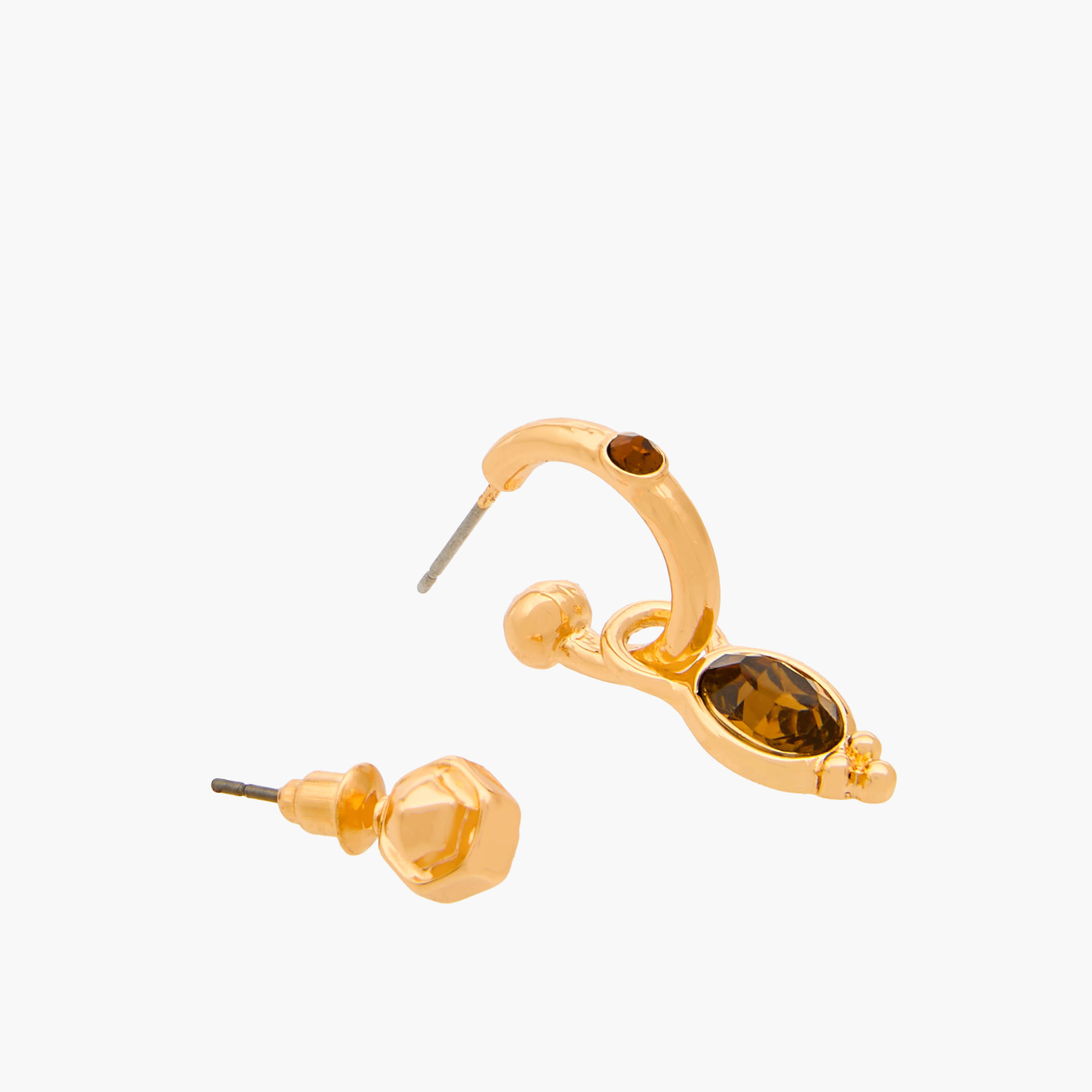حلقان ميتالك متنوعة مع مكبس إغلاق خلفي طقم 6-women-watchesandjewellery-jewellery-earrings-image-5