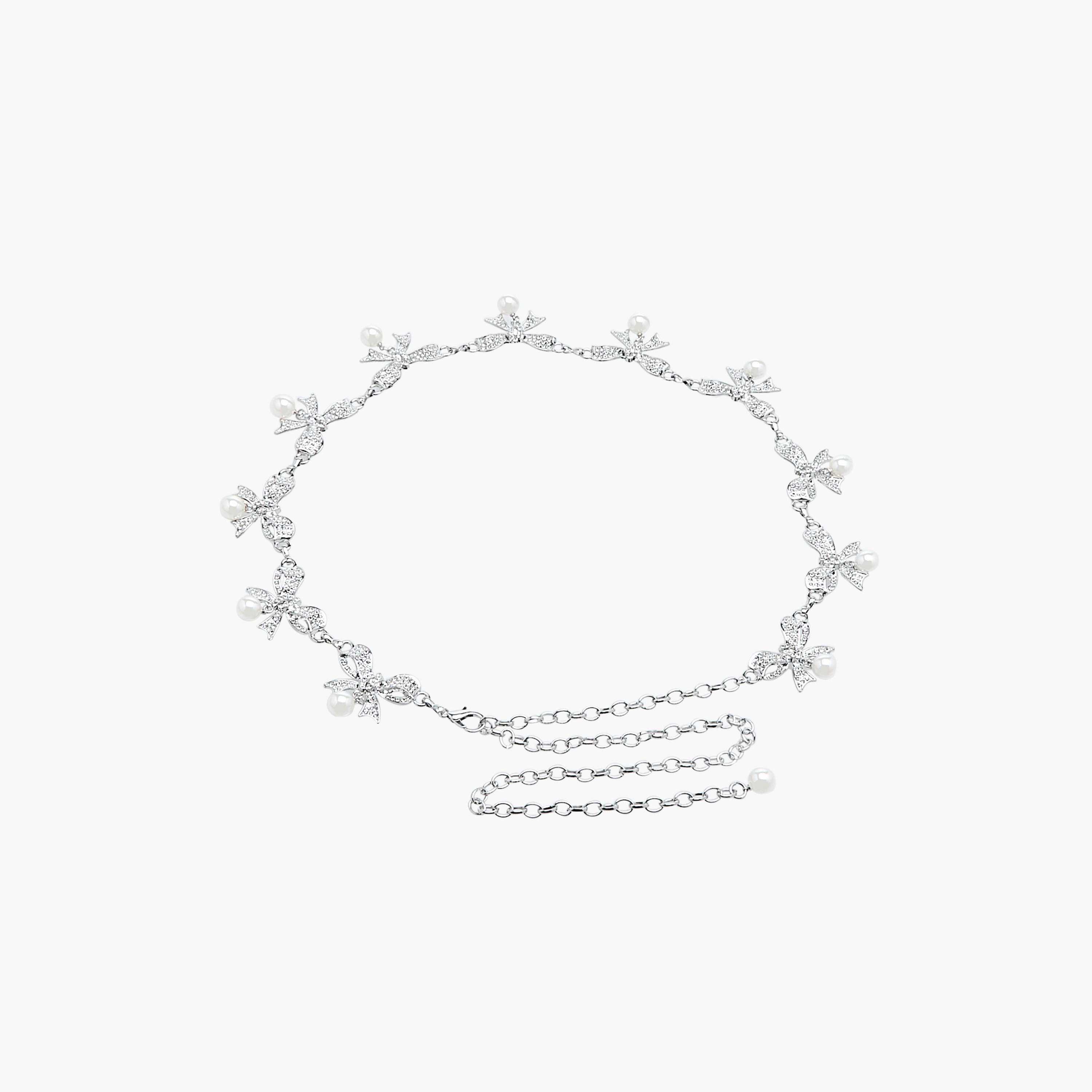 حزام خصر ميتالك بتفاصيل فيونكة وتزيينات لؤلؤية-women-clothingaccessories-belts-image-4