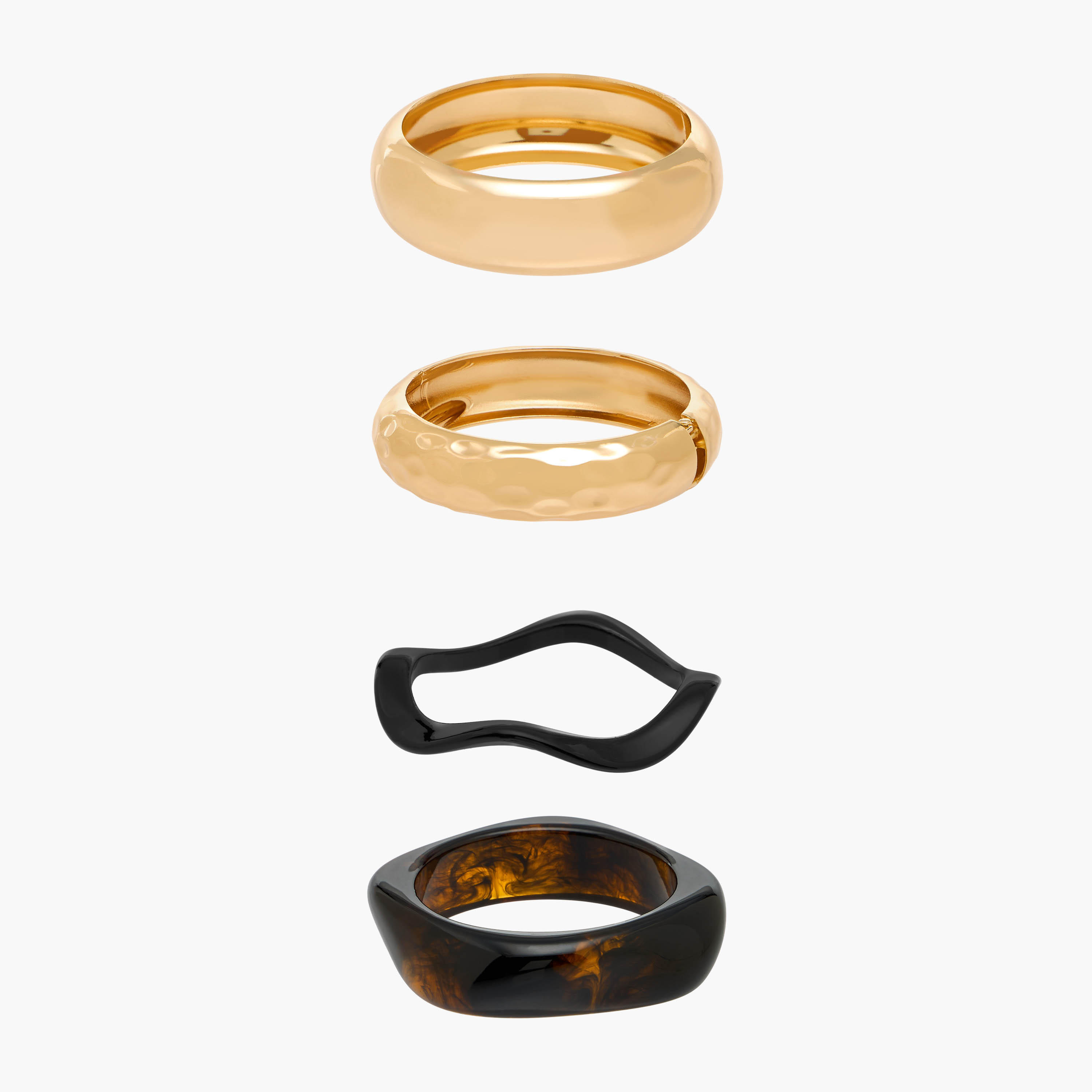 أساور راتنج ميتاليك - عبوة 4 قطع-women-watchesandjewellery-jewellery-banglesandbracelets-image-1