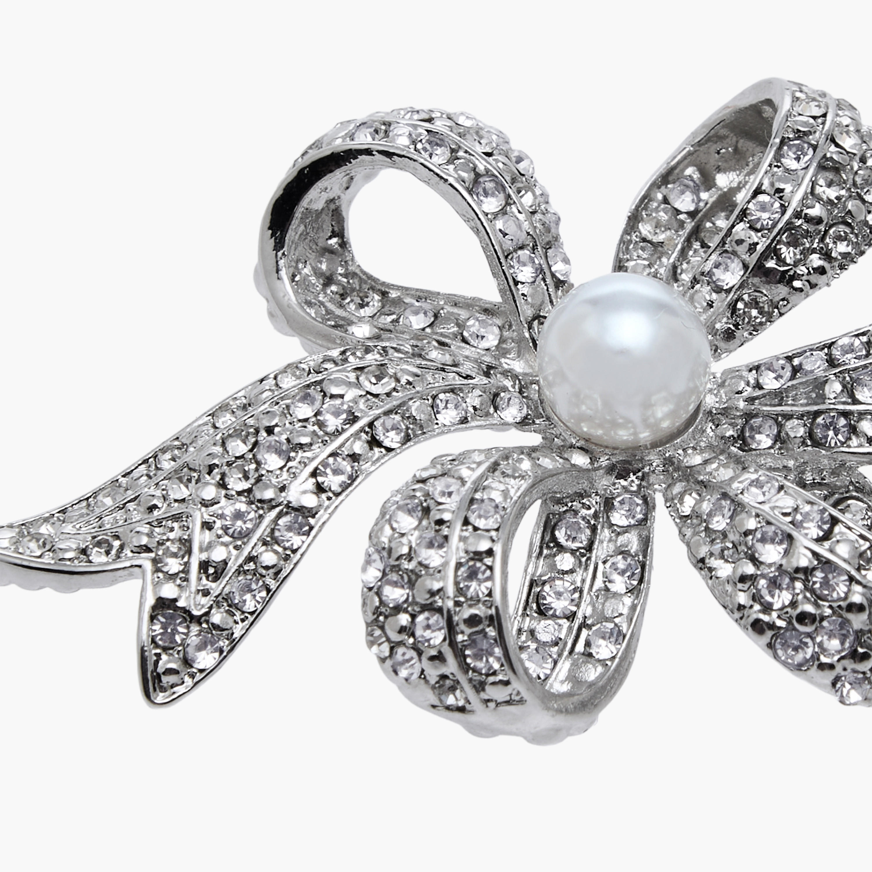 Pearl Embellished Metallic Brooch-women-clothingaccessories-novelties-image-4