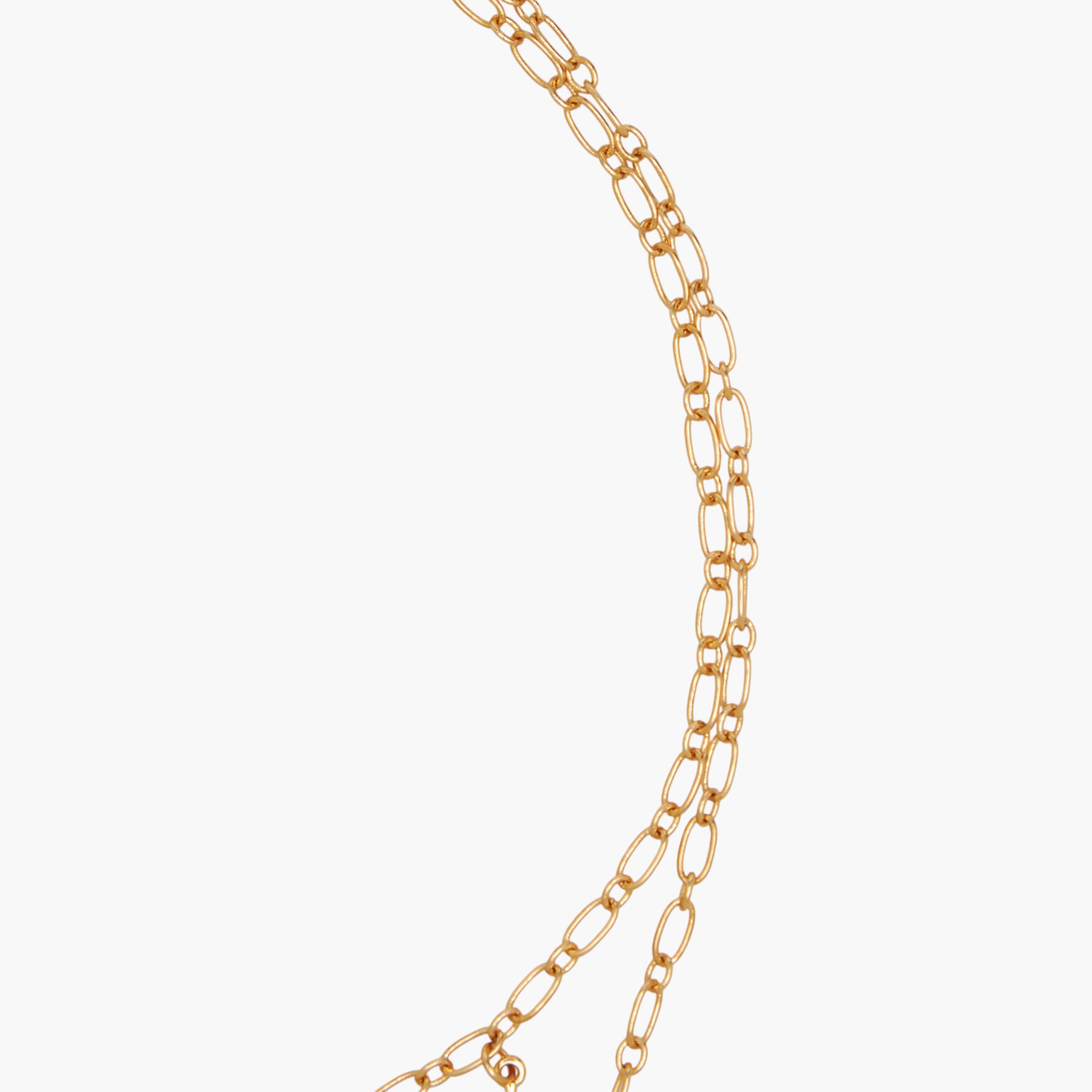 Metal Layered Necklace with Embellished Celestial Charms-women-watchesandjewellery-jewellery-necklacesandpendants-image-3
