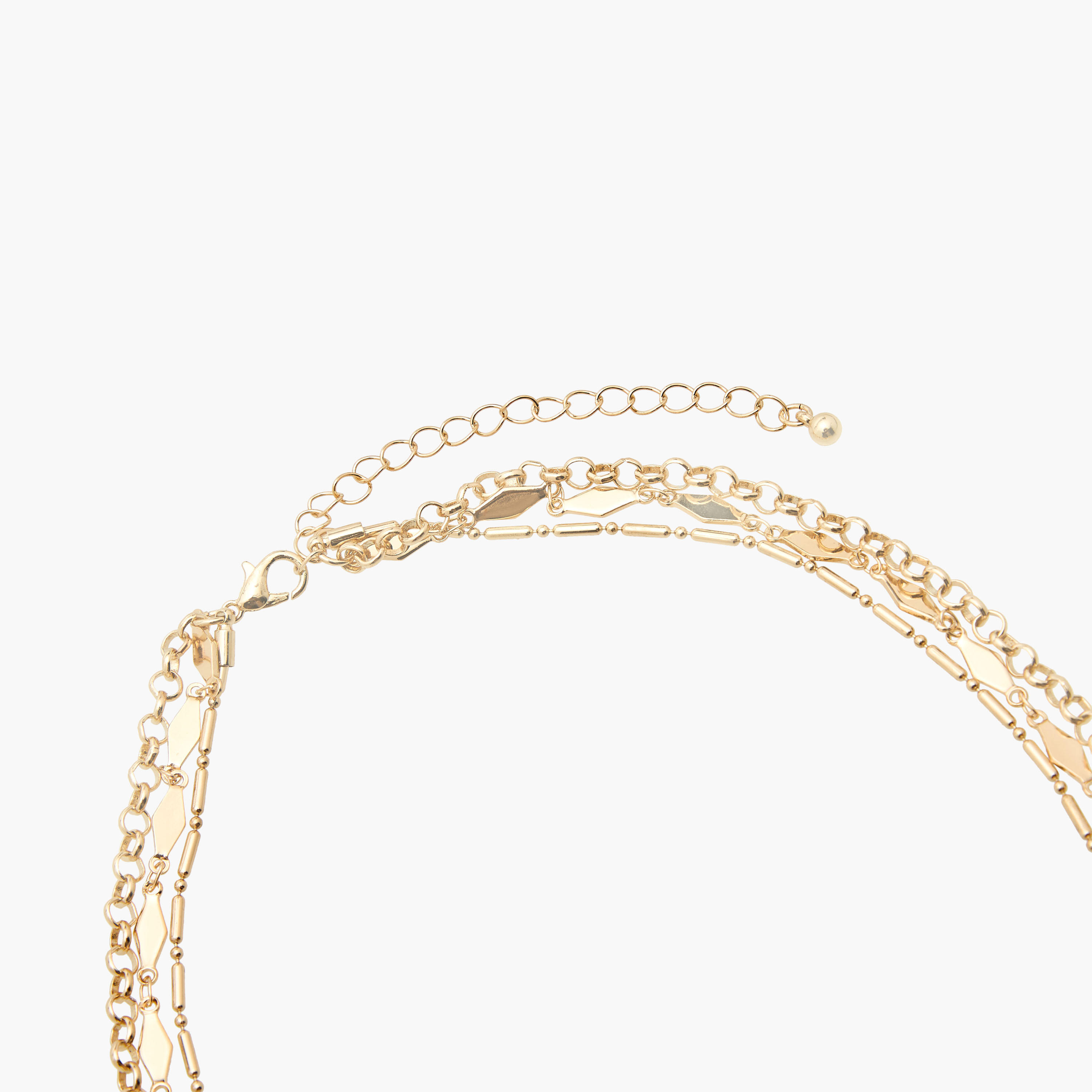 Metal Layered Necklace with Charm Pendant-women-watchesandjewellery-jewellery-necklacesandpendants-image-5