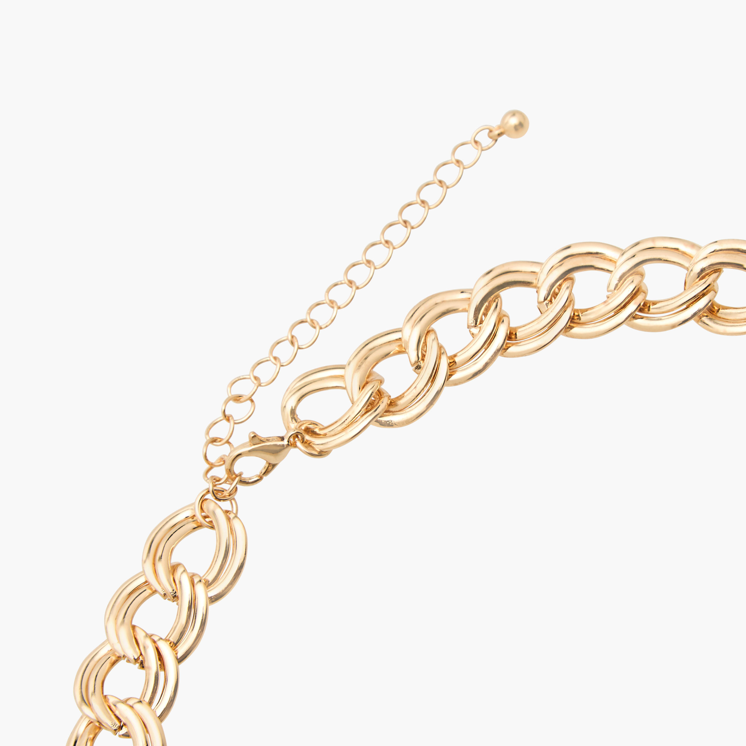 Metal Necklace with Chunky Chain-women-watchesandjewellery-jewellery-necklacesandpendants-image-4