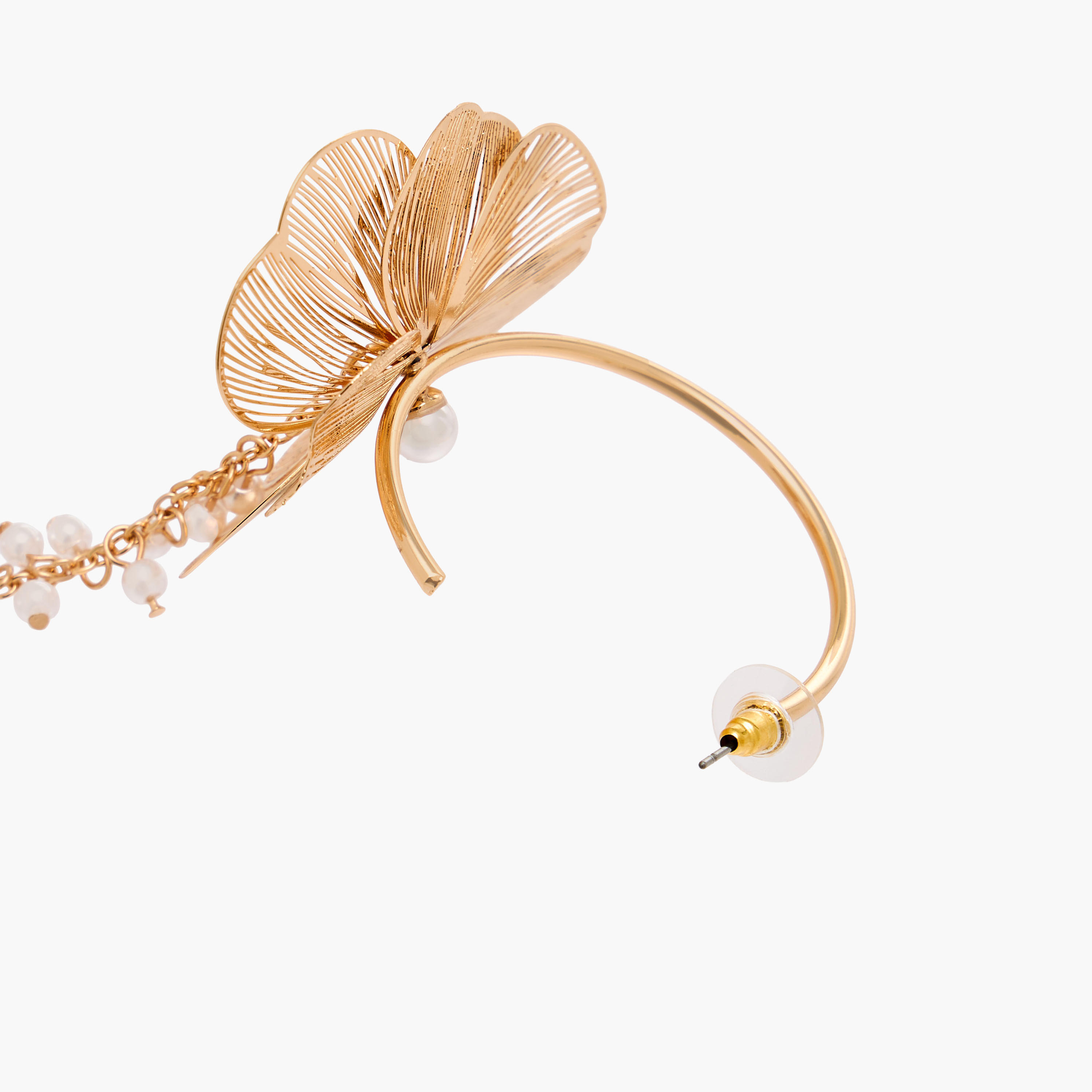 Filigree Floral Hoop Earrings-women-watchesandjewellery-jewellery-earrings-image-5