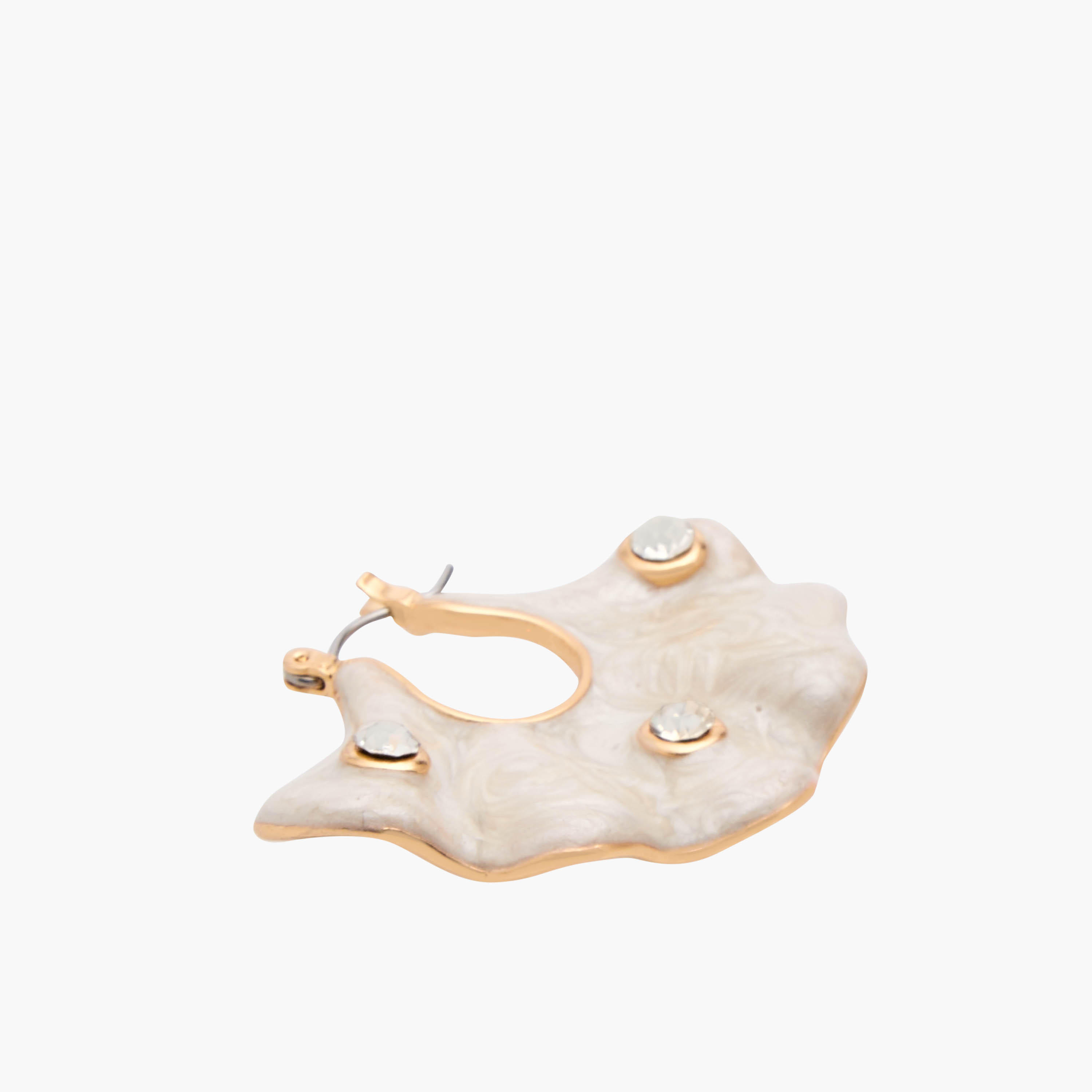 Metallic Embellished Earrings with Clasp Closure-women-watchesandjewellery-jewellery-earrings-image-4