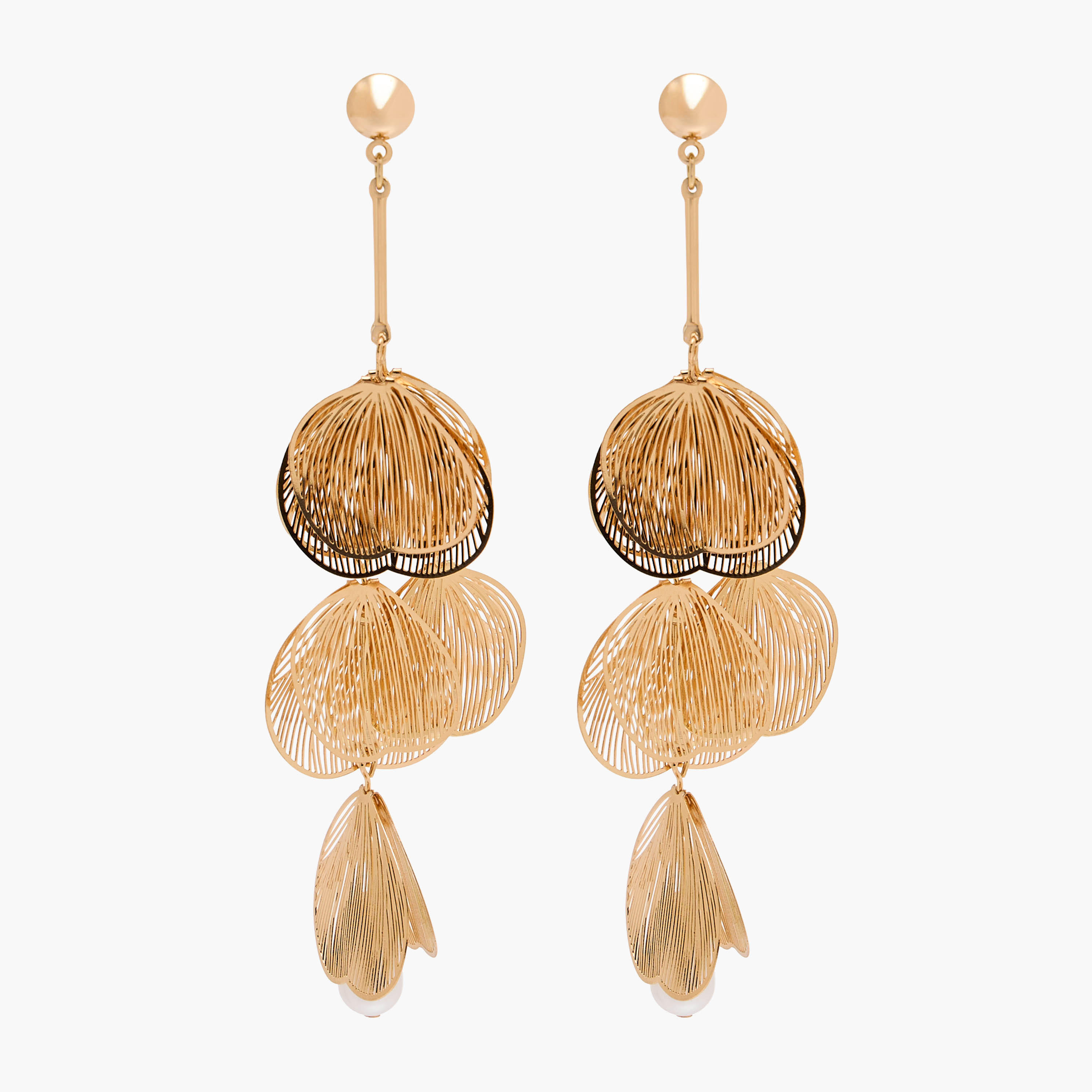 حلق ميتاليك متدلي بمشبك إغلاق خلفي-women-watchesandjewellery-jewellery-earrings-image-5