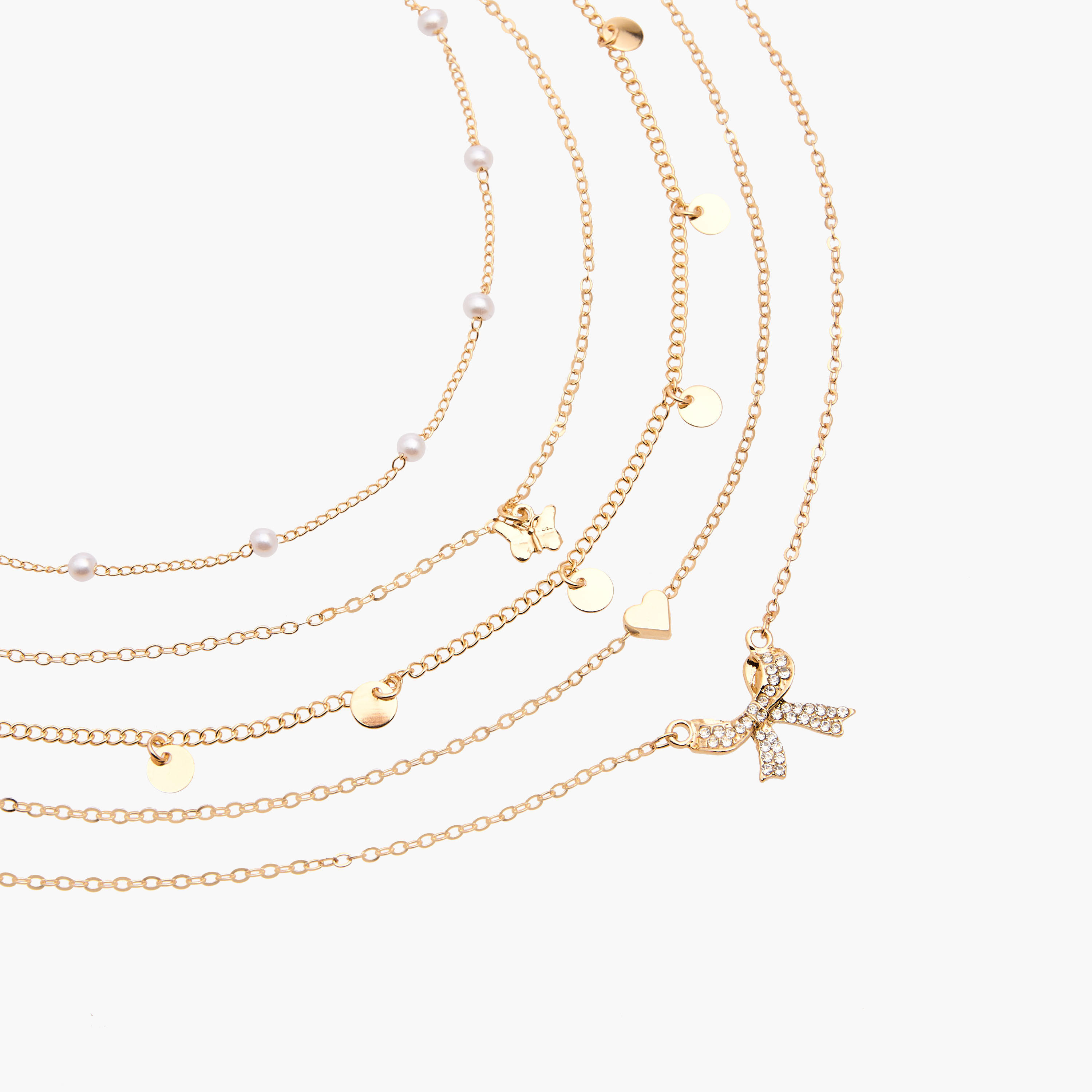 Metal Charm Detail Necklace - Set of 5-women-watchesandjewellery-jewellery-necklacesandpendants-image-8