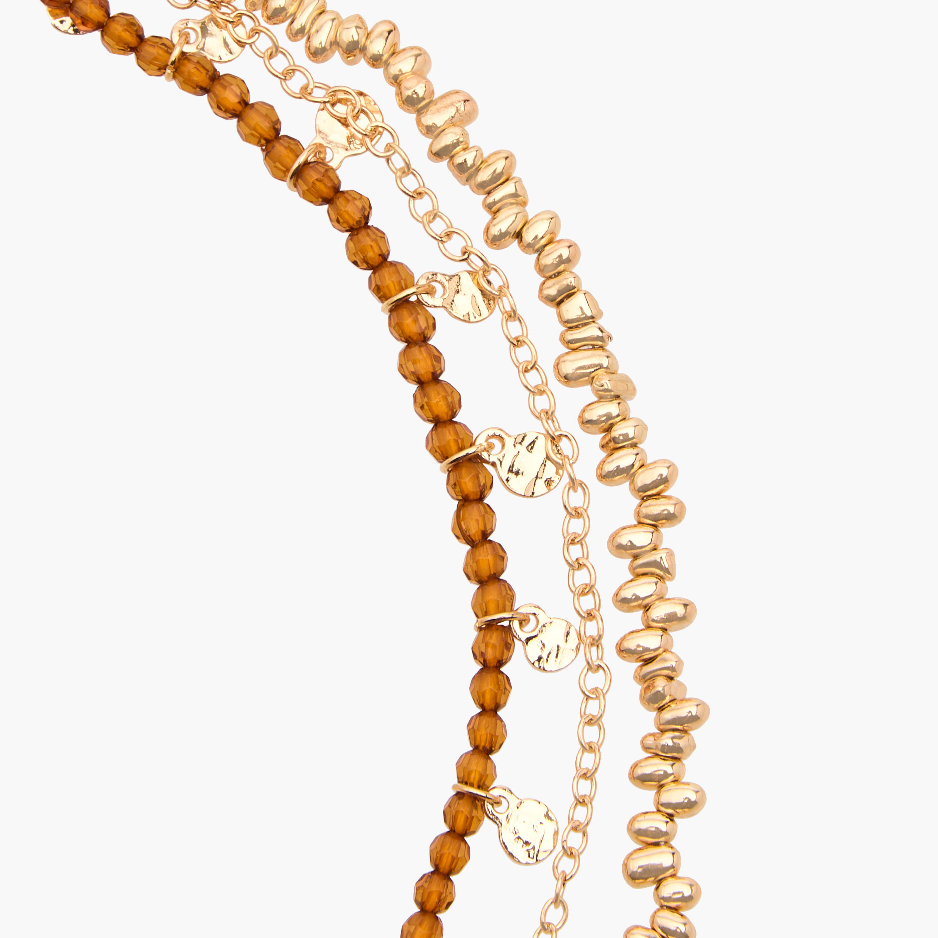 Metal Layered Necklace with Bead Embellishment-women-watchesandjewellery-jewellery-necklacesandpendants-image-4