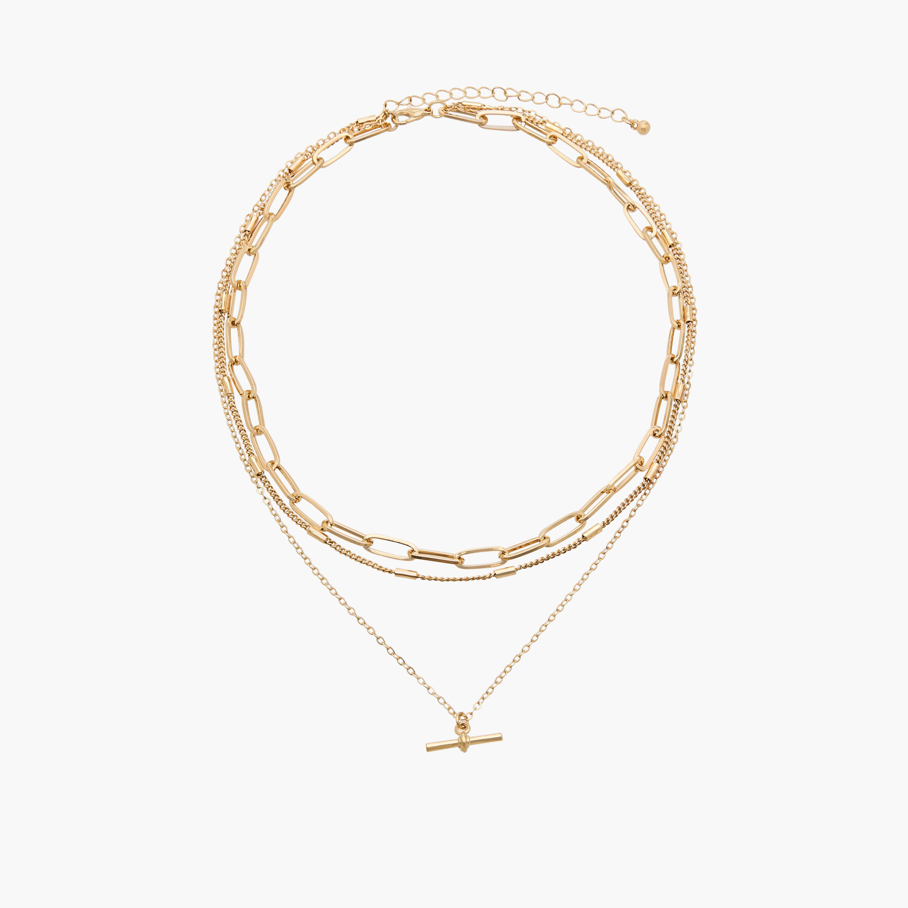 عقد معدن بطبقات ودلاية-women-watchesandjewellery-jewellery-necklacesandpendants-image-1
