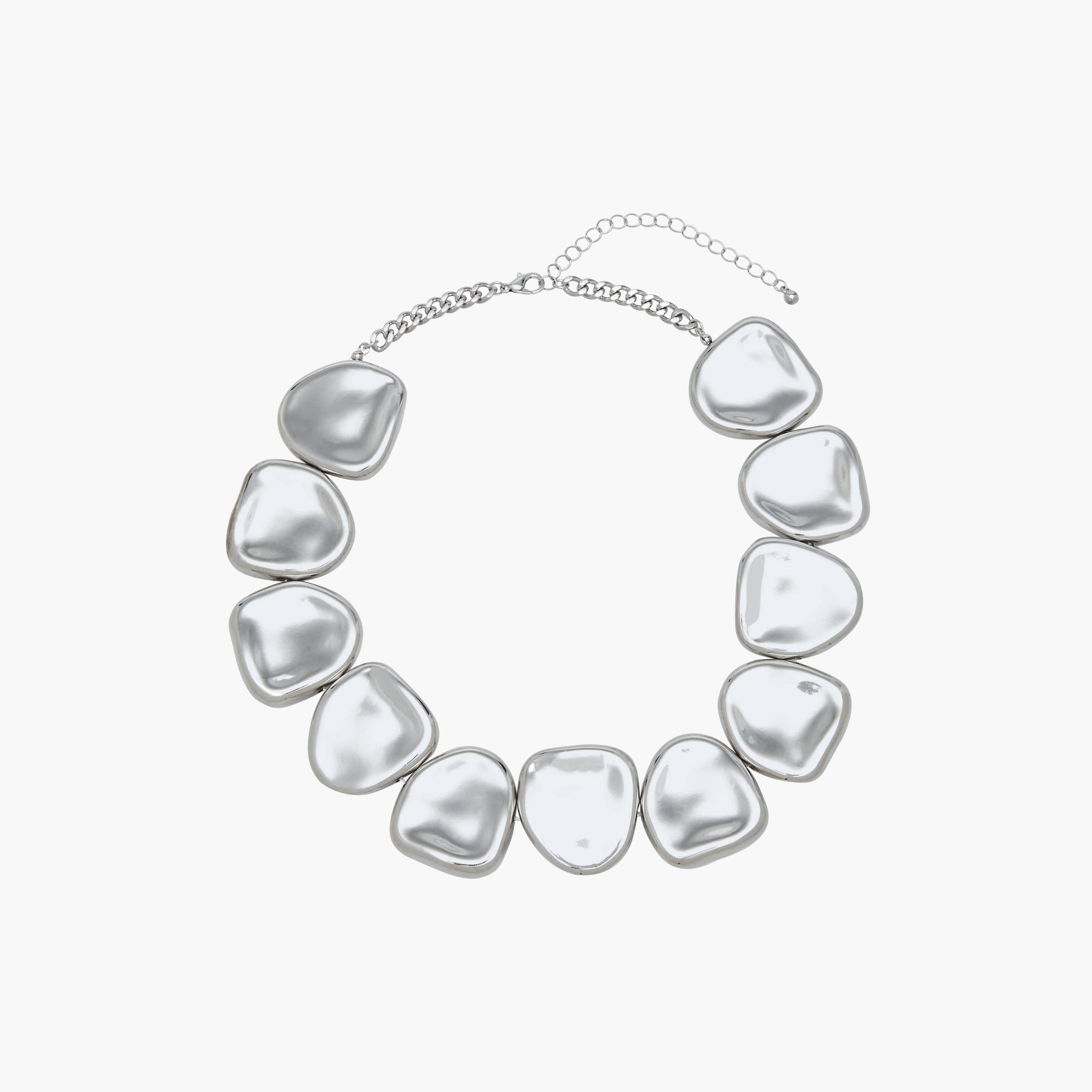 Silver Finish Necklace with Orb Design-women-watchesandjewellery-jewellery-necklacesandpendants-image-1