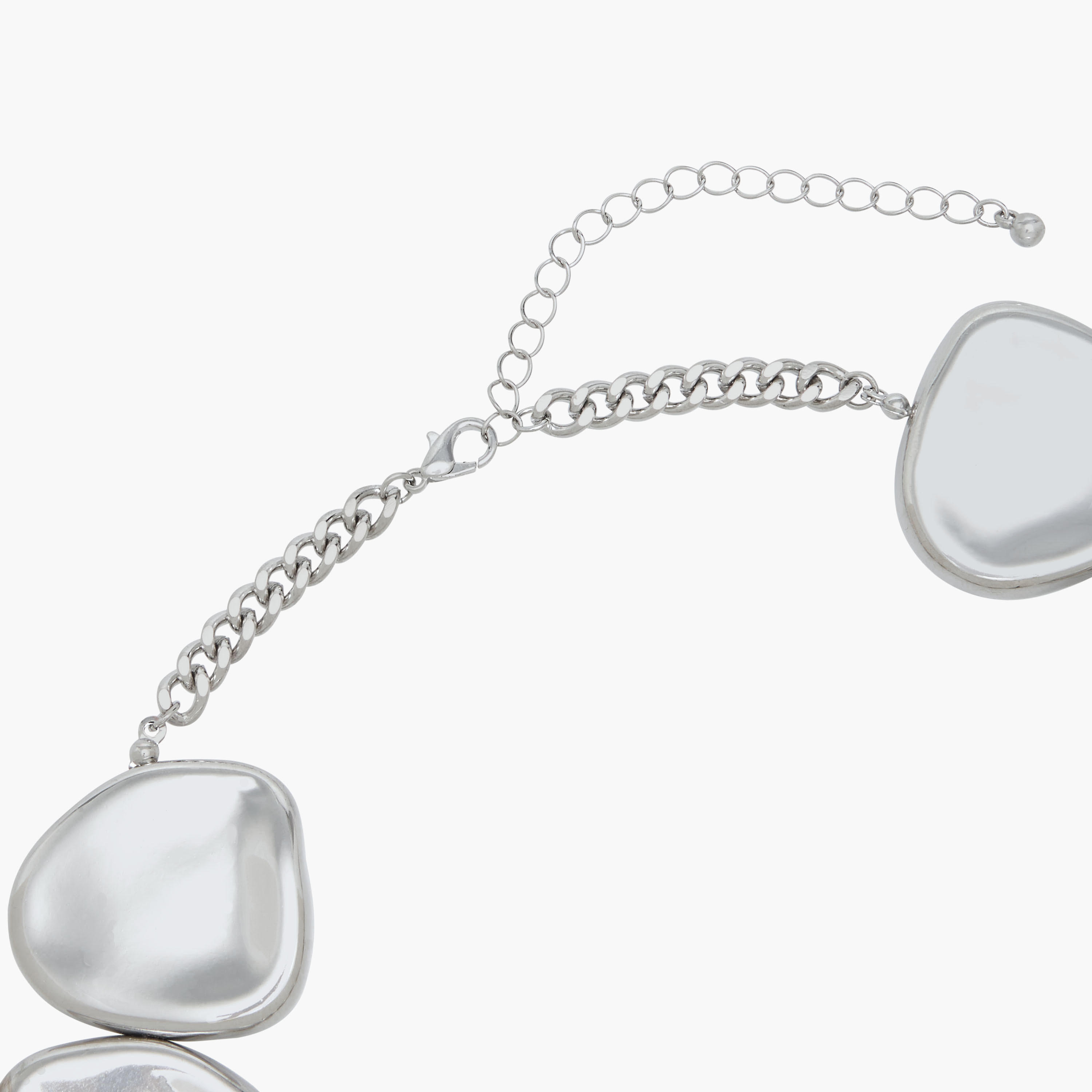 Silver Finish Necklace with Orb Design-women-watchesandjewellery-jewellery-necklacesandpendants-image-4