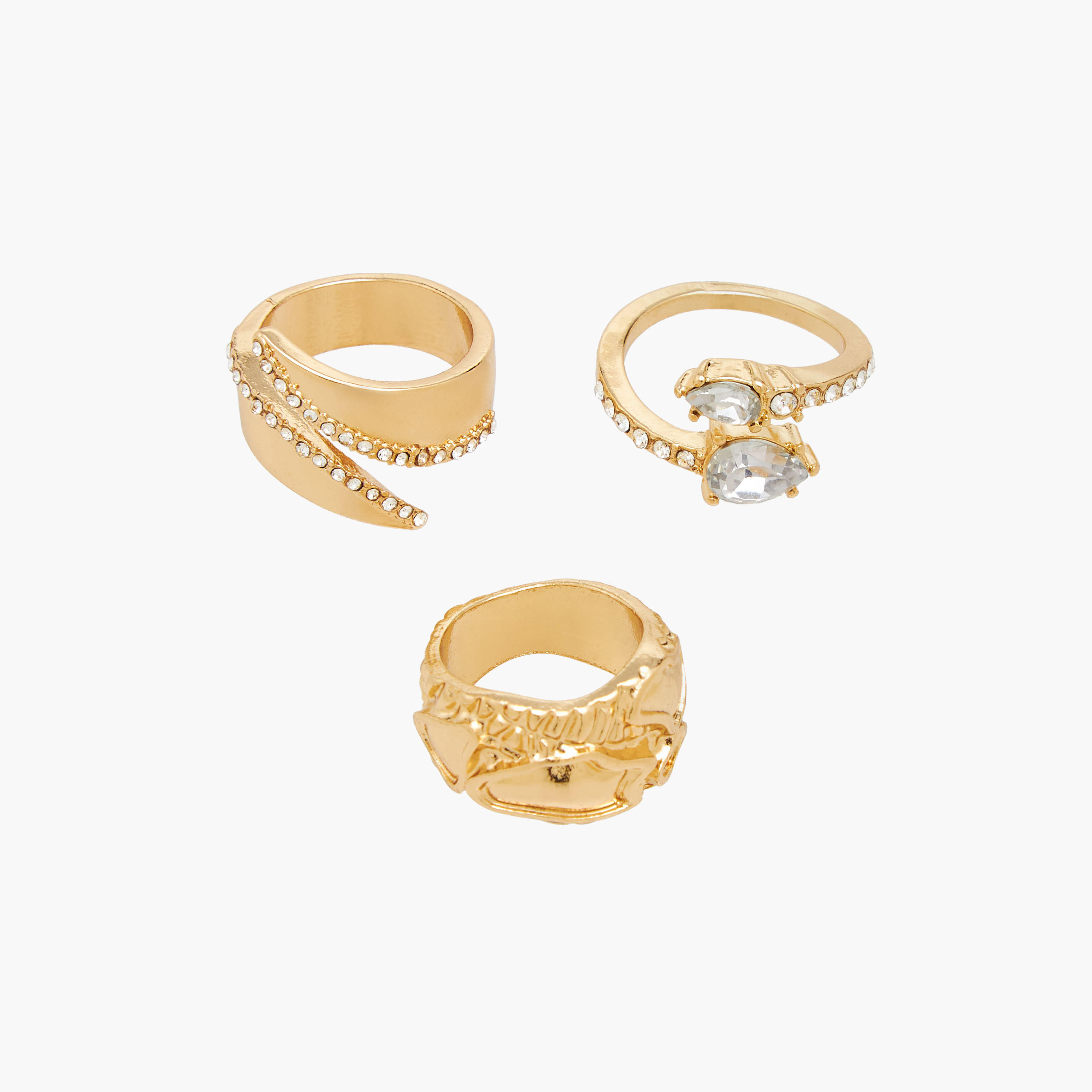 خواتم ميتاليك - طقم 3 قطع-women-watchesandjewellery-jewellery-rings-image-4