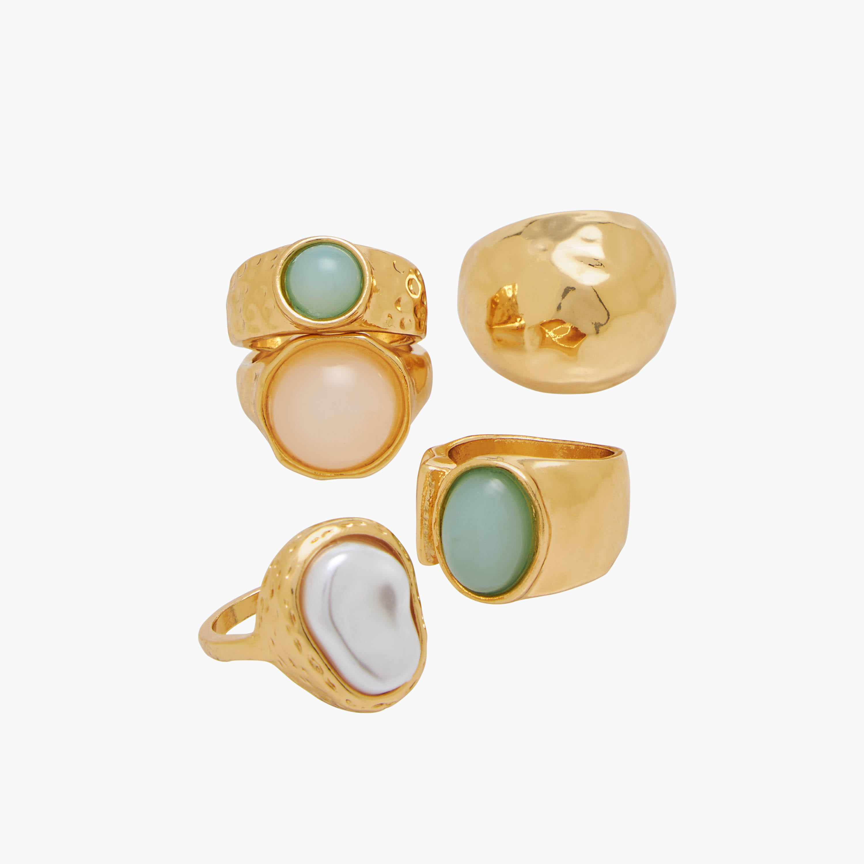 Pack of 5 - Metallic Ring-women-watchesandjewellery-jewellery-rings-image-3