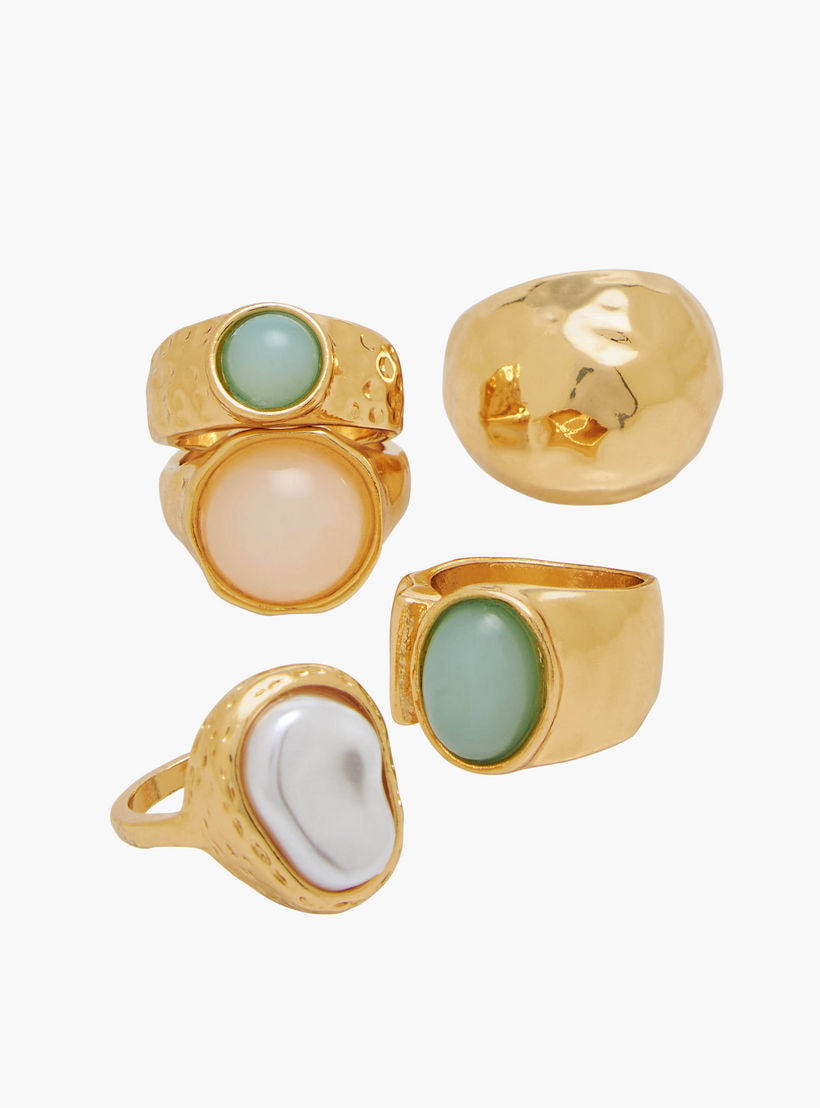 Pack of 5 - Metallic Ring-women-watchesandjewellery-jewellery-rings-image-3