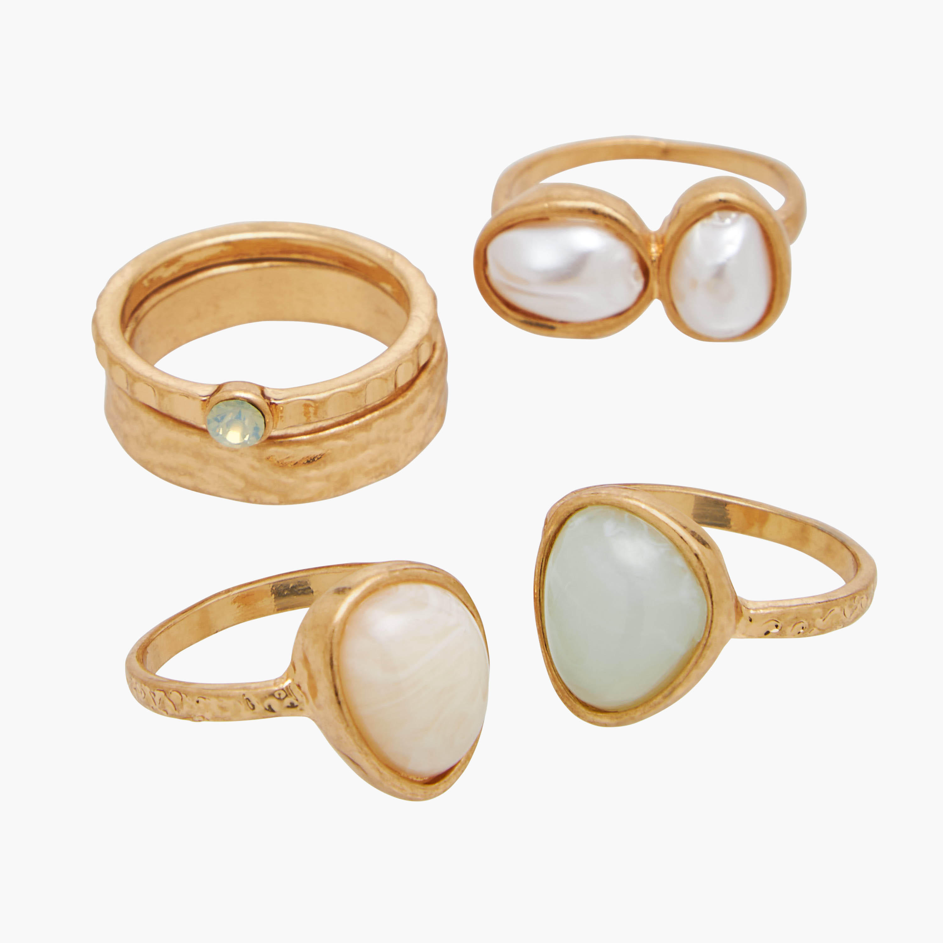 خواتم ميتاليك - طقم من 5 قطع-women-watchesandjewellery-jewellery-rings-image-3