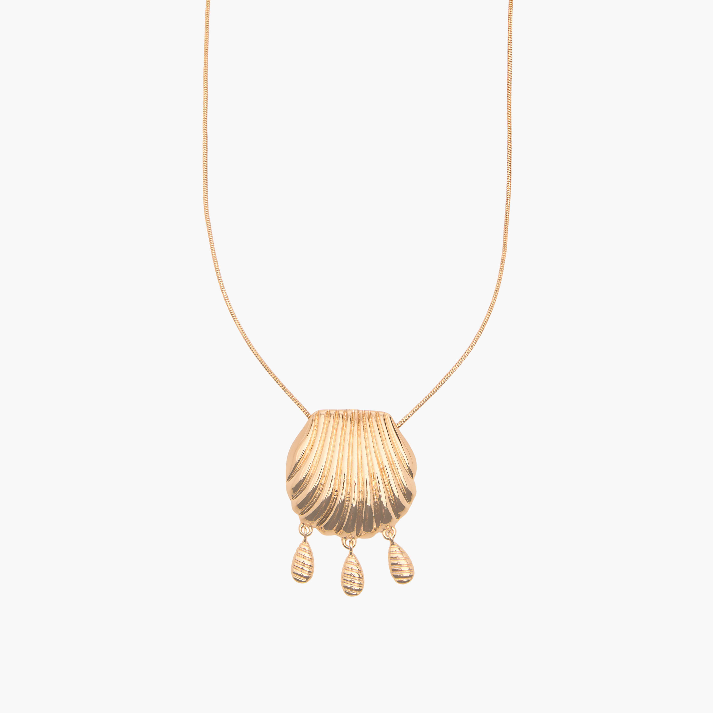 عقد ميتالك بدلايّة بشكل قطرة صدفة-women-watchesandjewellery-jewellery-necklacesandpendants-image-1