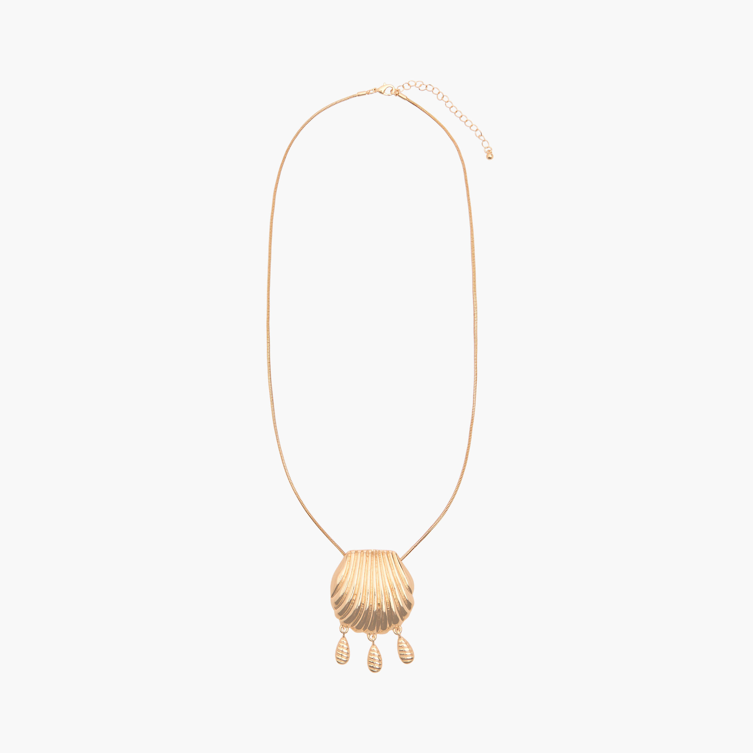 عقد ميتالك بدلايّة بشكل قطرة صدفة-women-watchesandjewellery-jewellery-necklacesandpendants-image-3