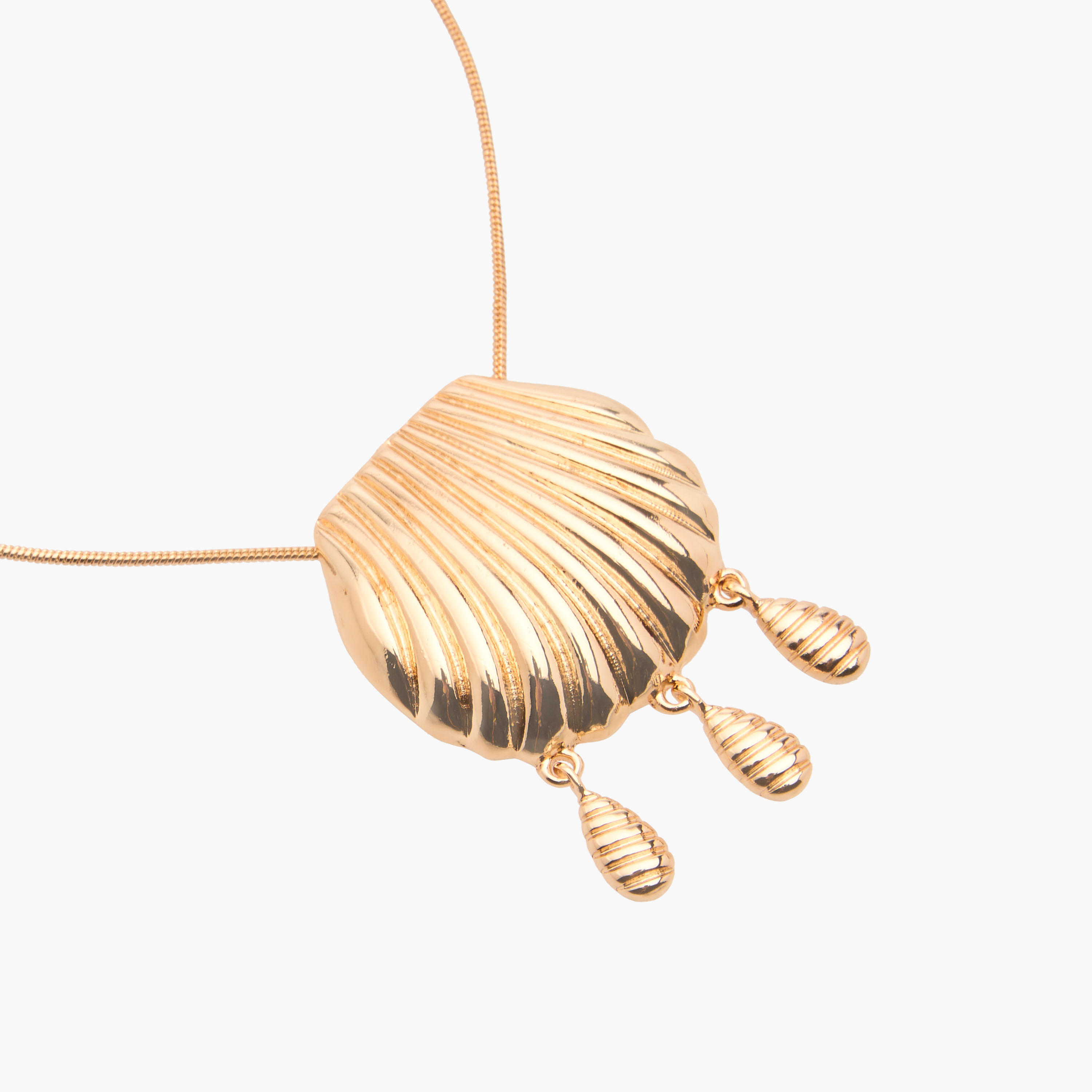 عقد ميتالك بدلايّة بشكل قطرة صدفة-women-watchesandjewellery-jewellery-necklacesandpendants-image-4