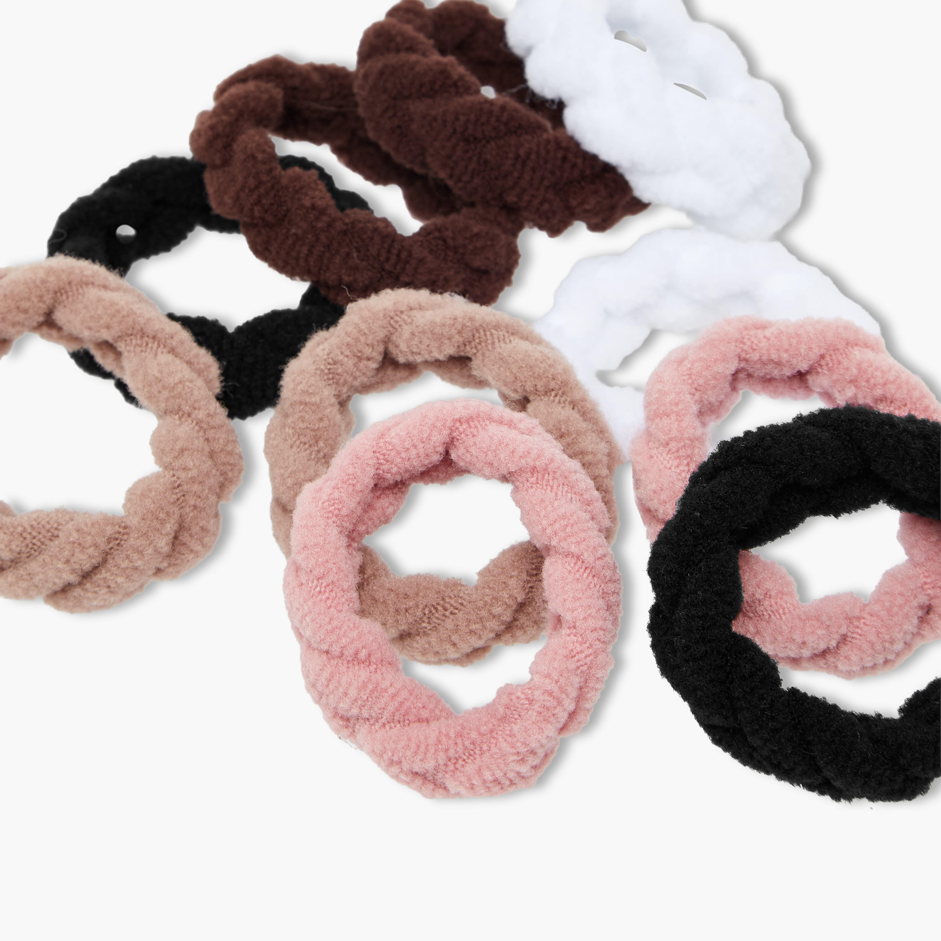 طقم ربطات شعر سكرانشي إيلاستان - عبوة من 10 قطع-women-hairaccessories-scrunchies-image-1