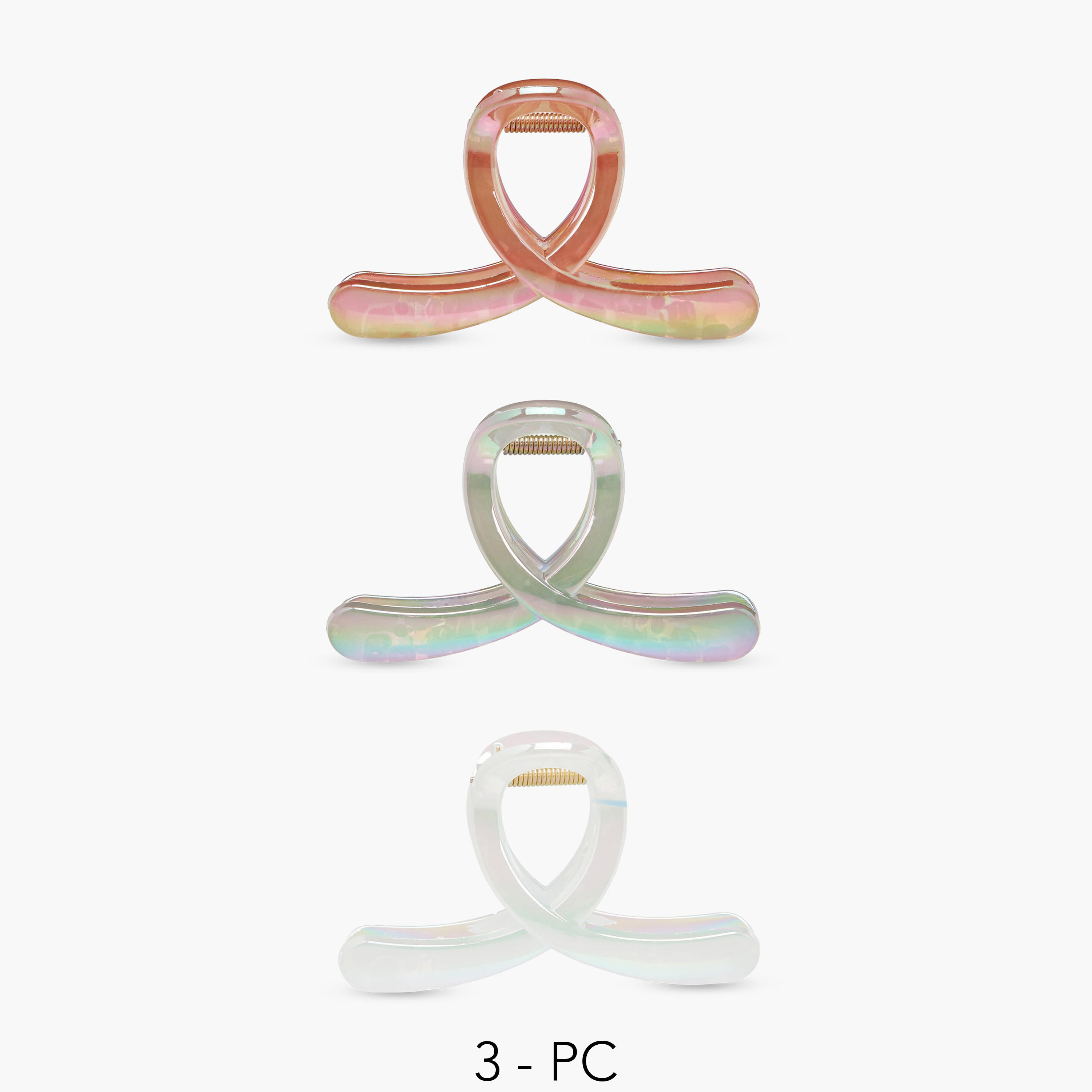 Pack of 3 - Loop Hair Clamp-women-hairaccessories-clamps-image-1