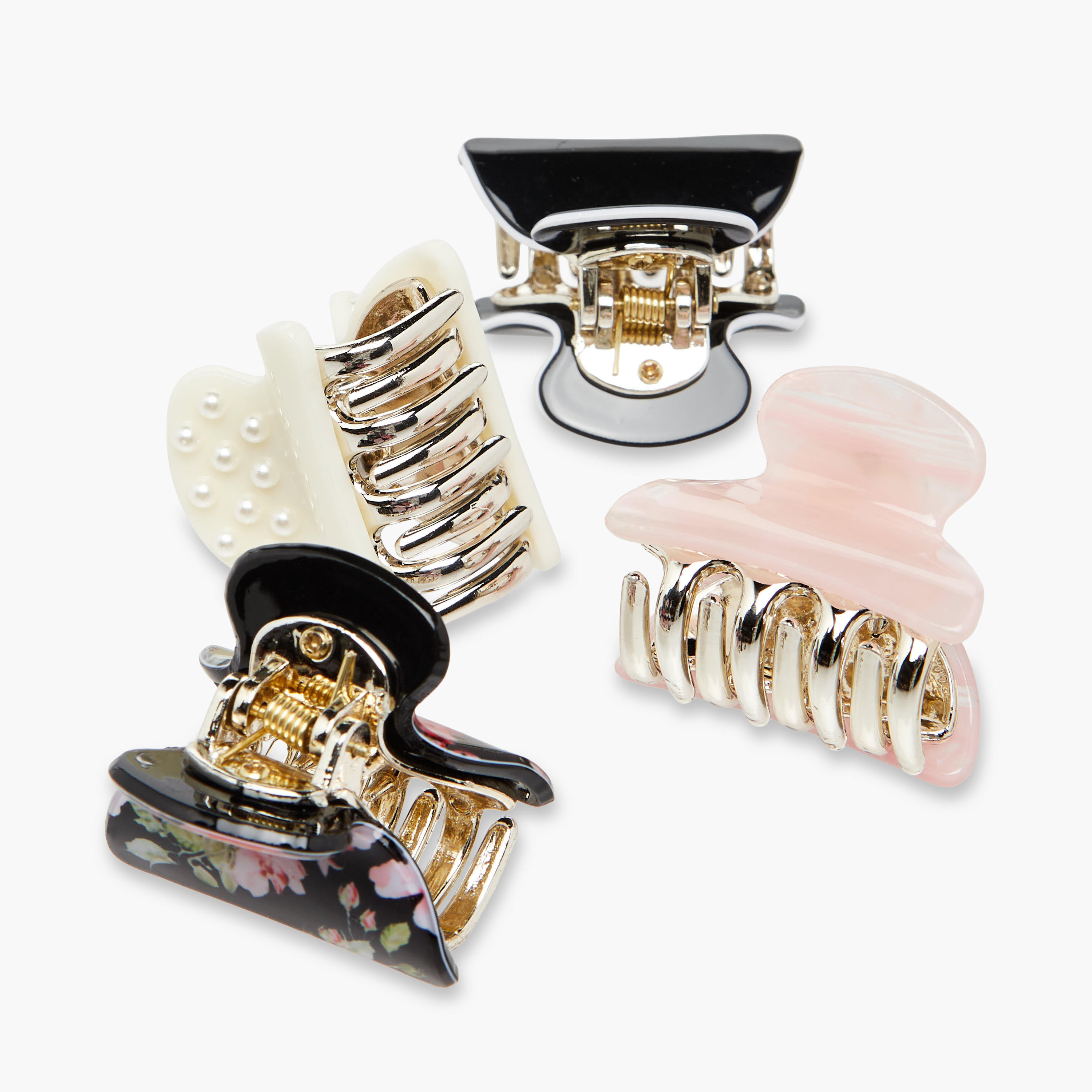 Pack of 4 Hair Clamp with Assorted Design-women-hairaccessories-clamps-image-6