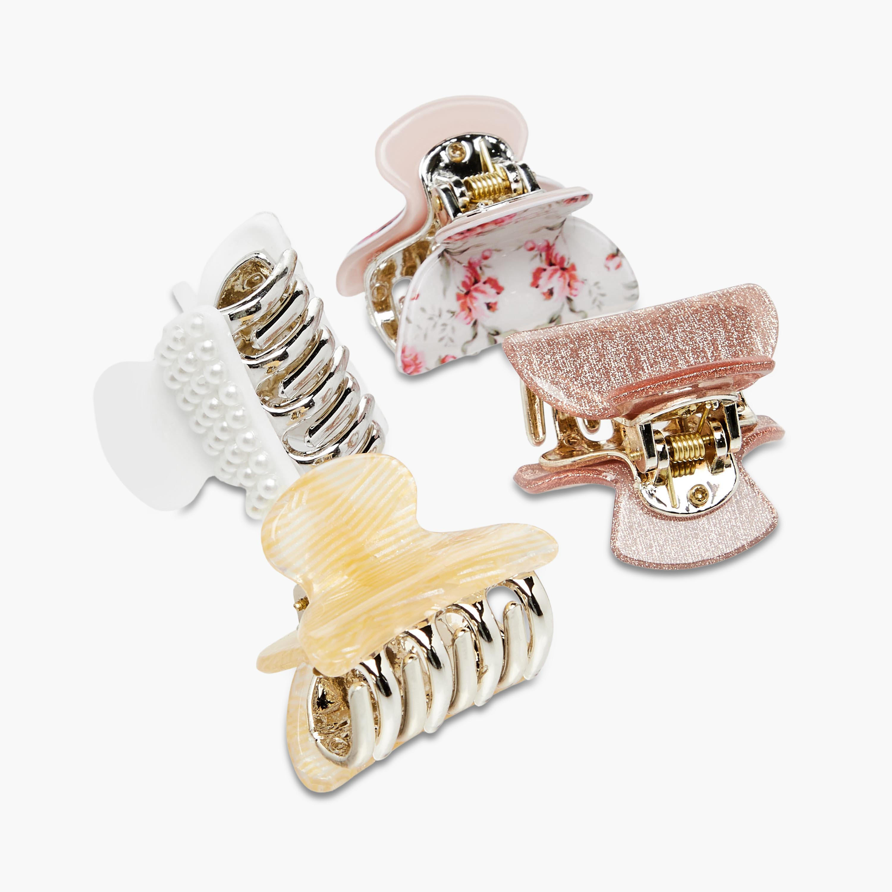 Pack of 4 Hair Clamp with Assorted Design-women-hairaccessories-clamps-image-5
