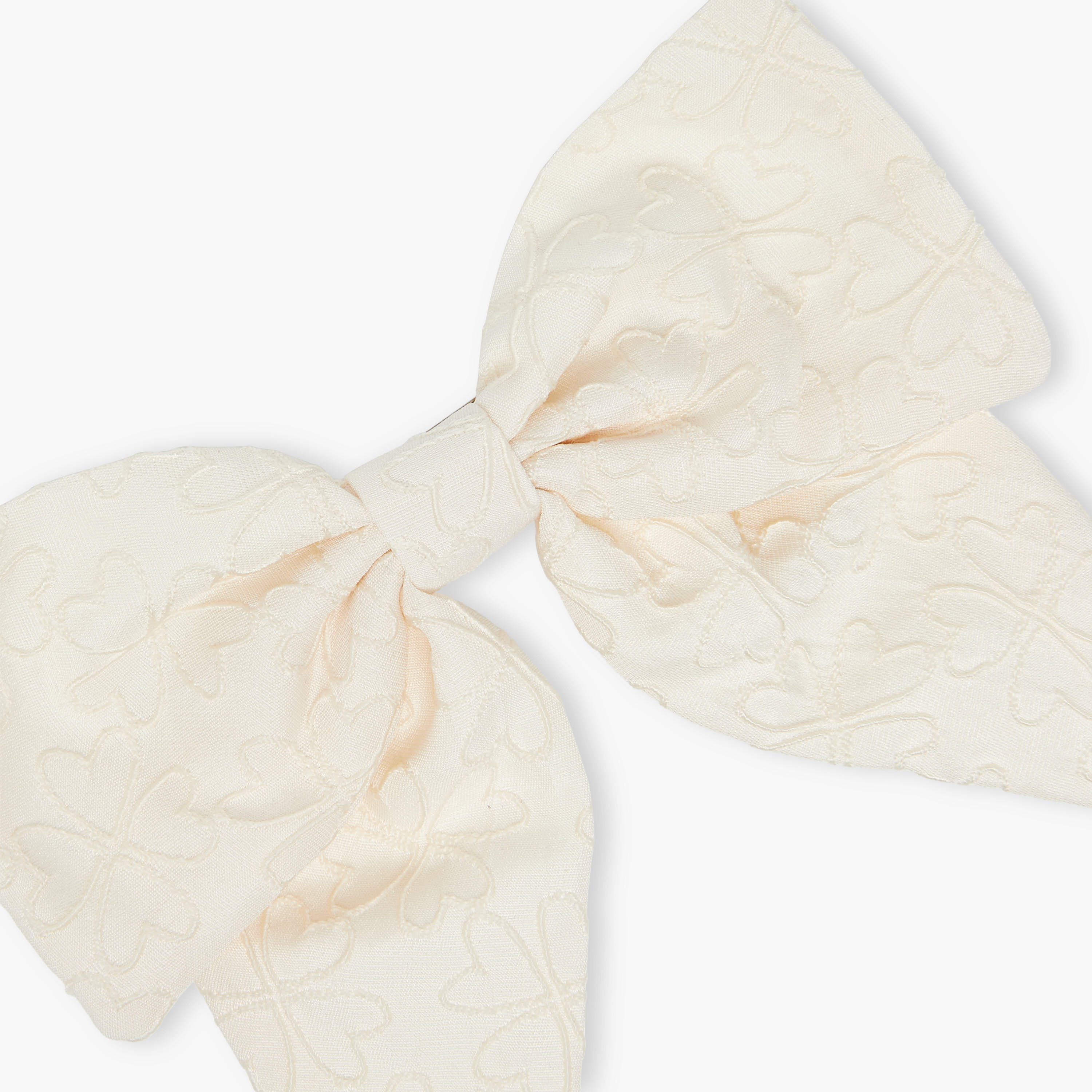 Satin Bow Barrette Hair Clip with Embroidery-women-hairaccessories-clips-image-3