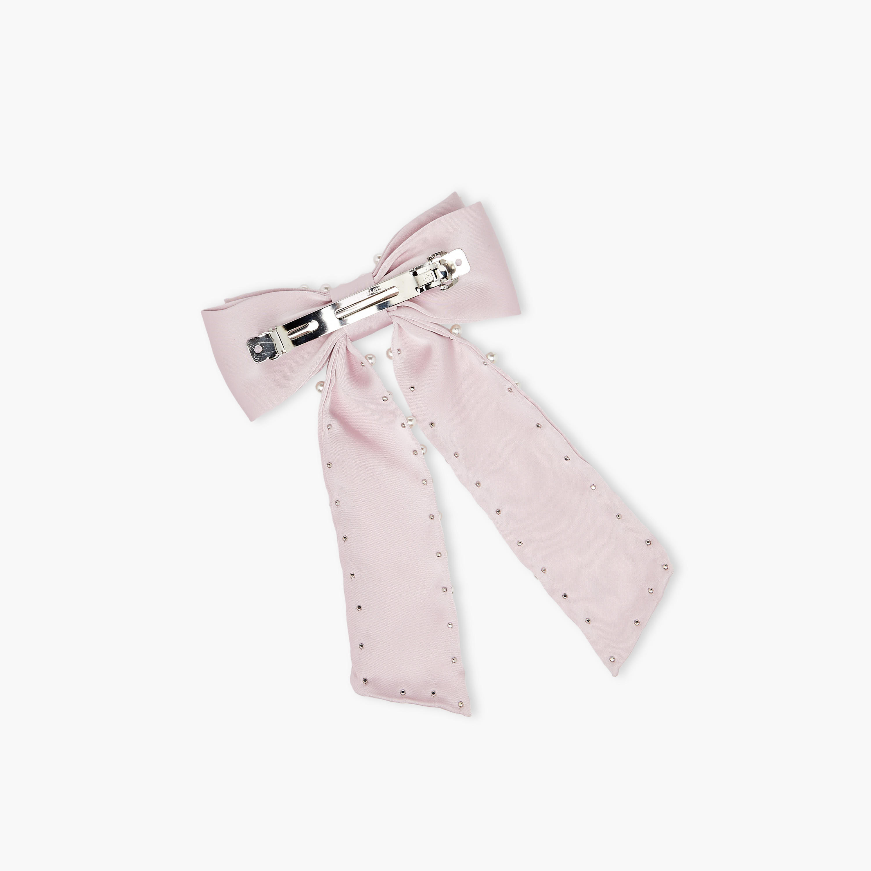 مشبك شعر بفيونكة ولؤلؤ-women-hairaccessories-clips-image-4
