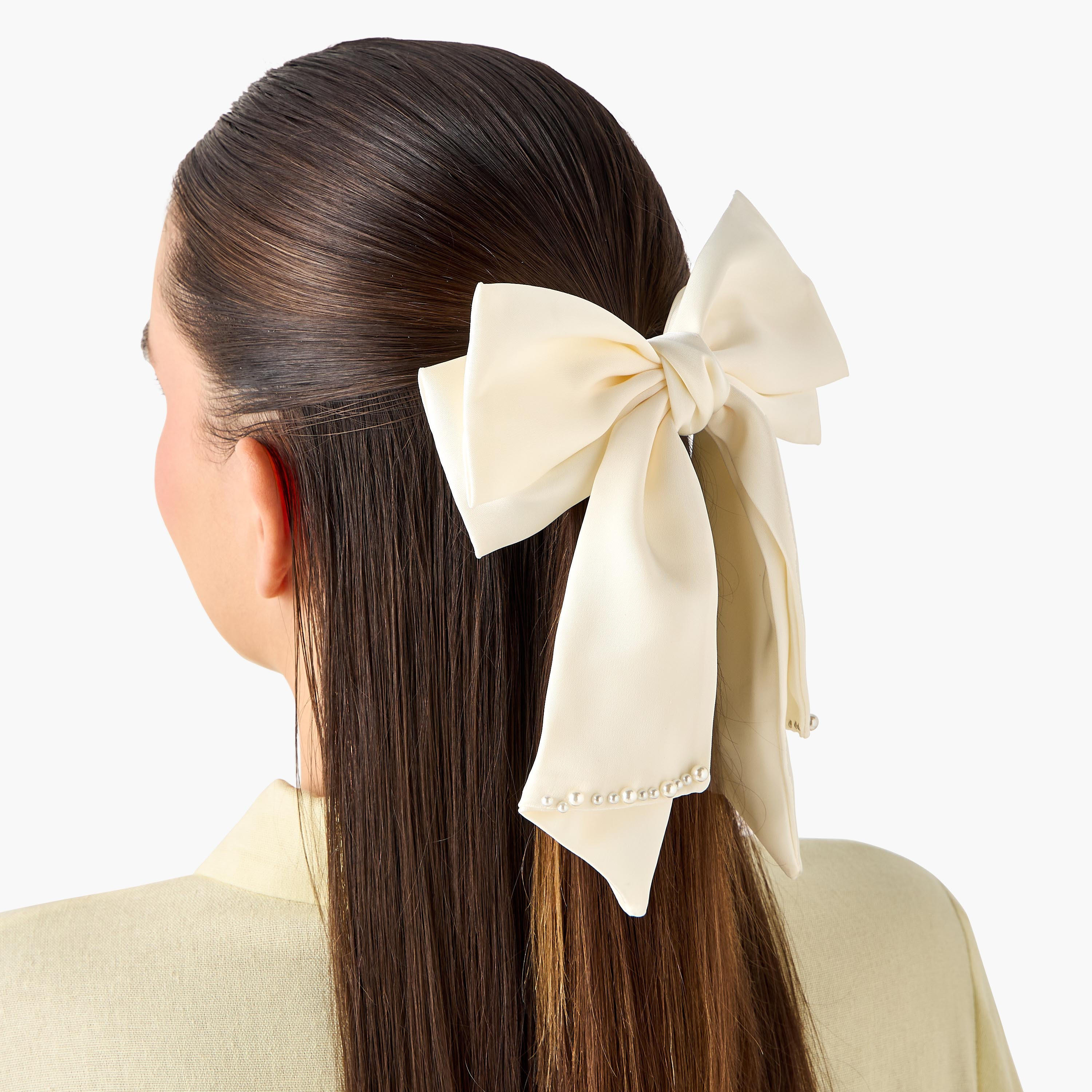 مشبك شعر بفيونكة ولؤلؤ-women-hairaccessories-clips-image-2