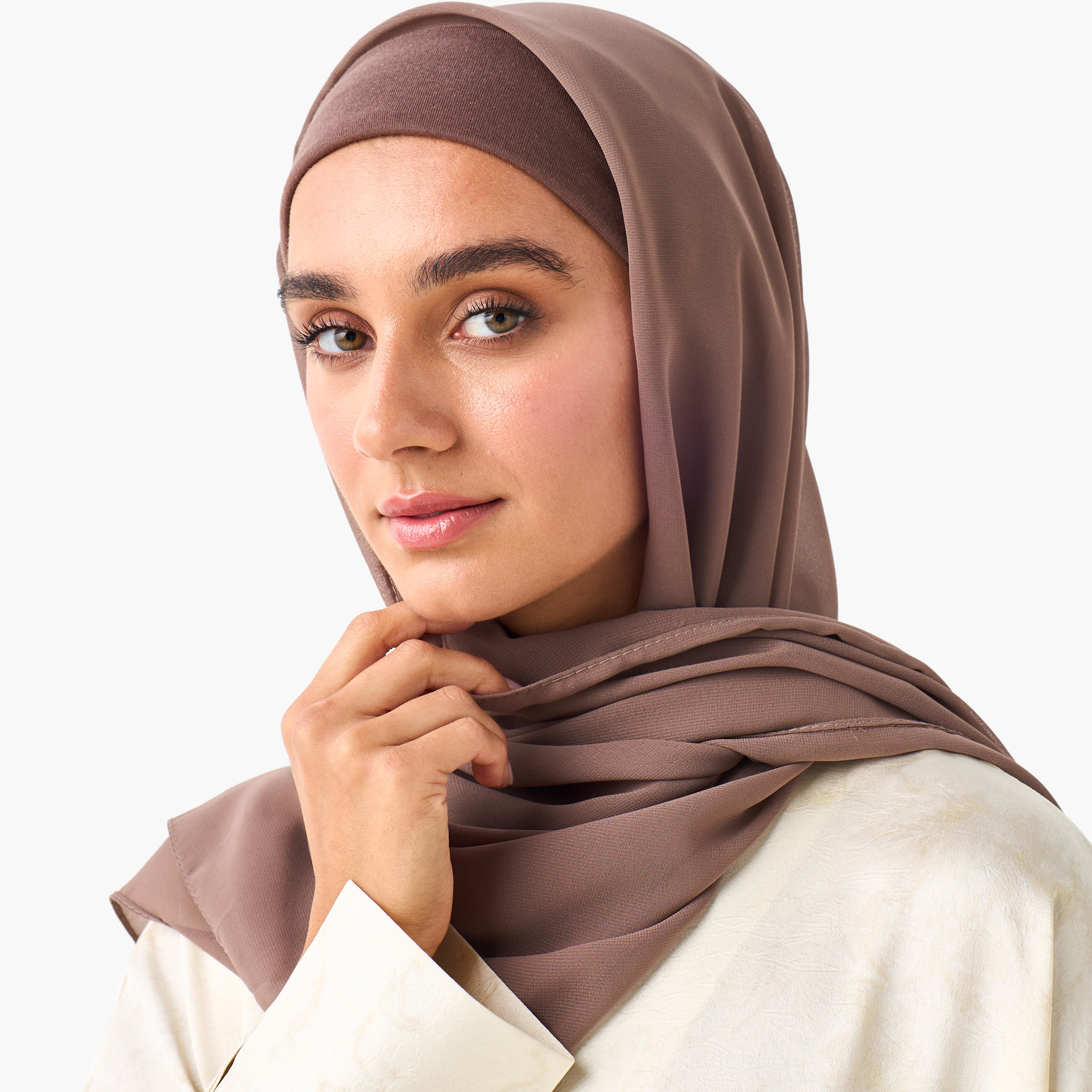 Hijab Textured Black-women-winterwear-scarves-image-5