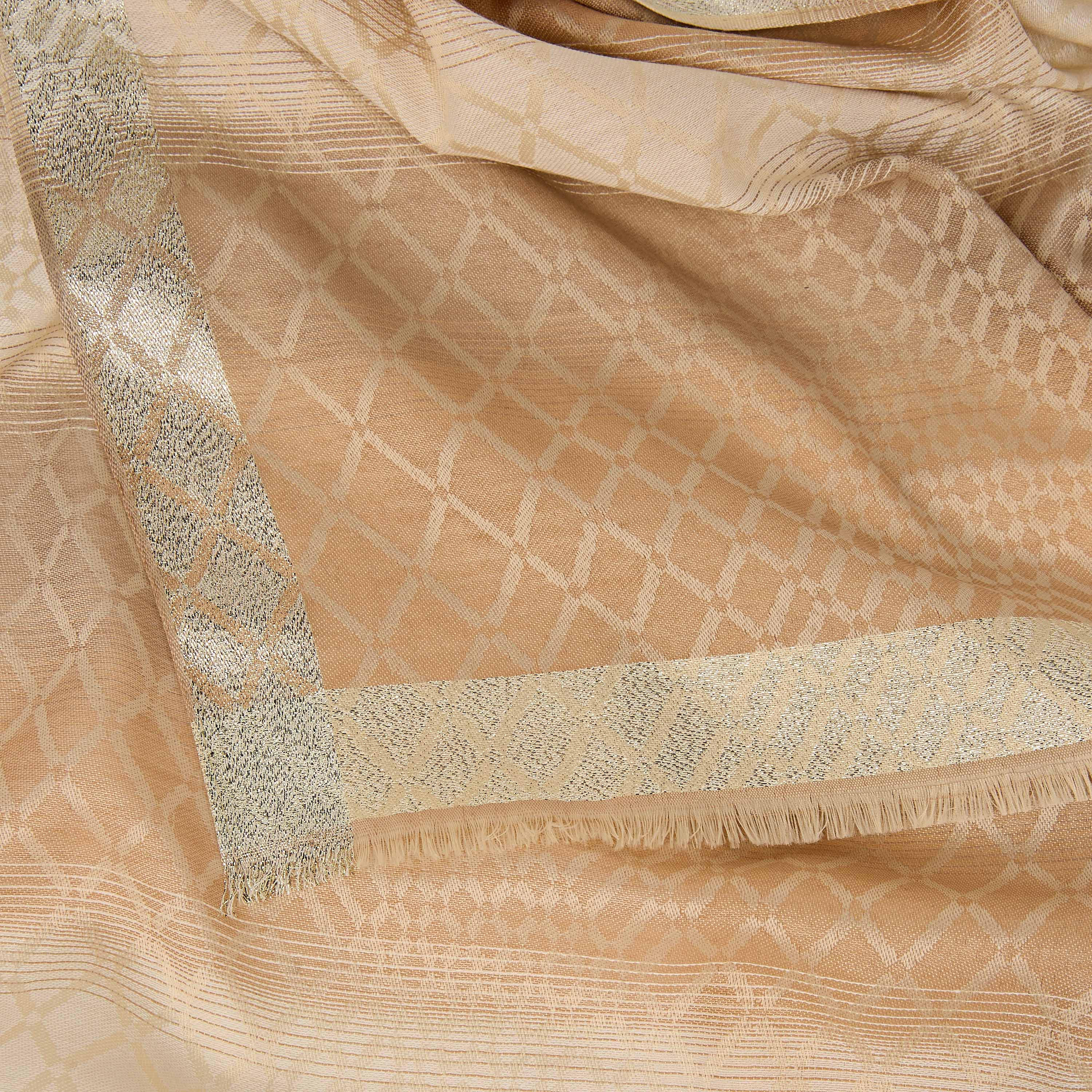 Ombre Scarf with Geometric Print-women-winterwear-scarves-image-5