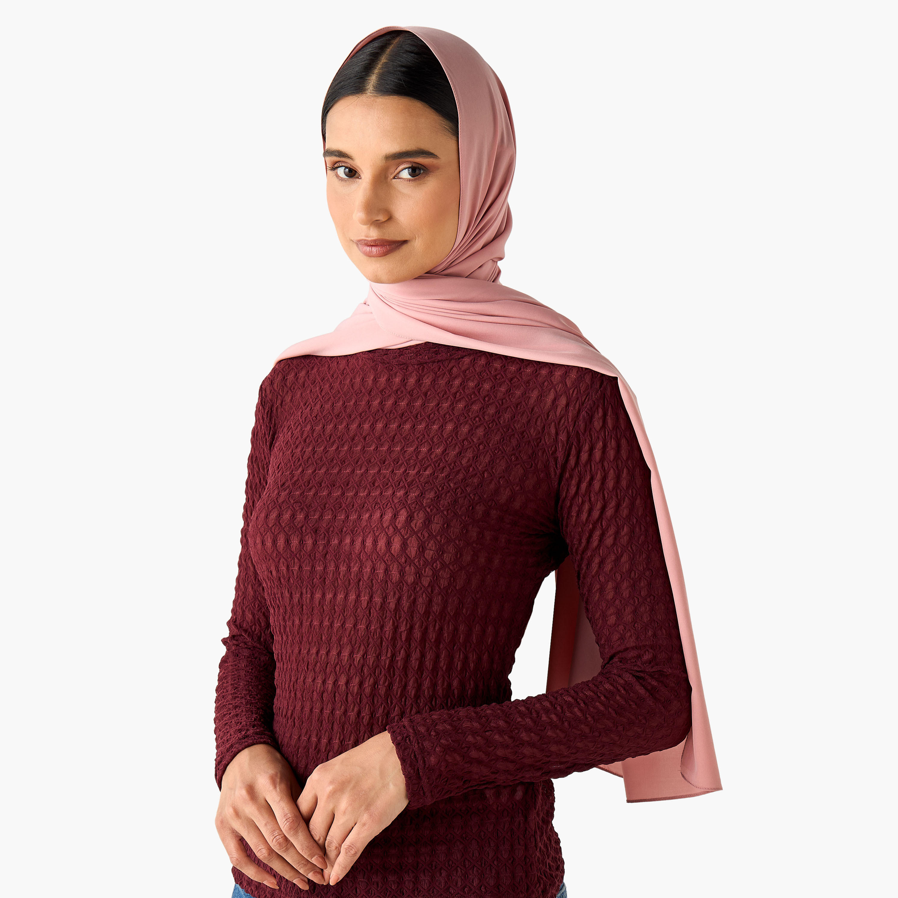 Hijab Scarf Black-women-winterwear-scarves-image-2