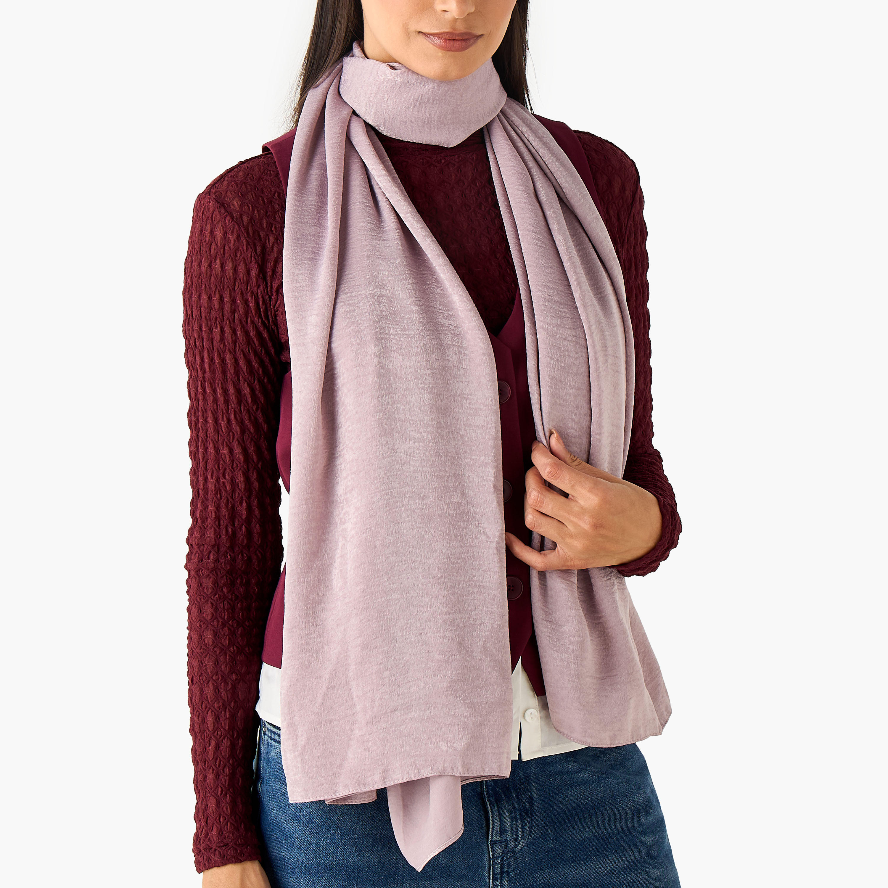 Scarf with Shimmer Detail-women-winterwear-scarves-image-2