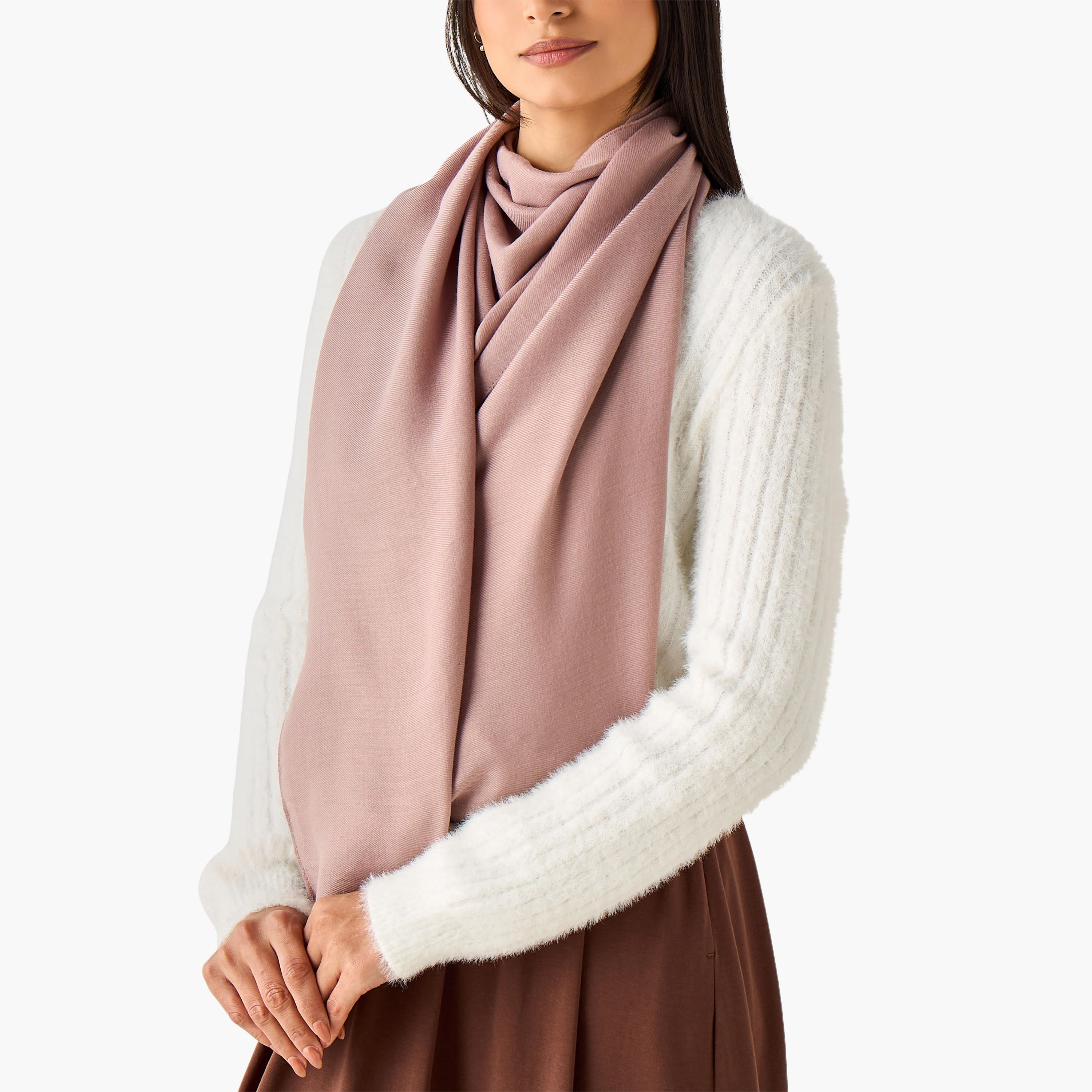 Scarf Beige-women-winterwear-scarves-image-4