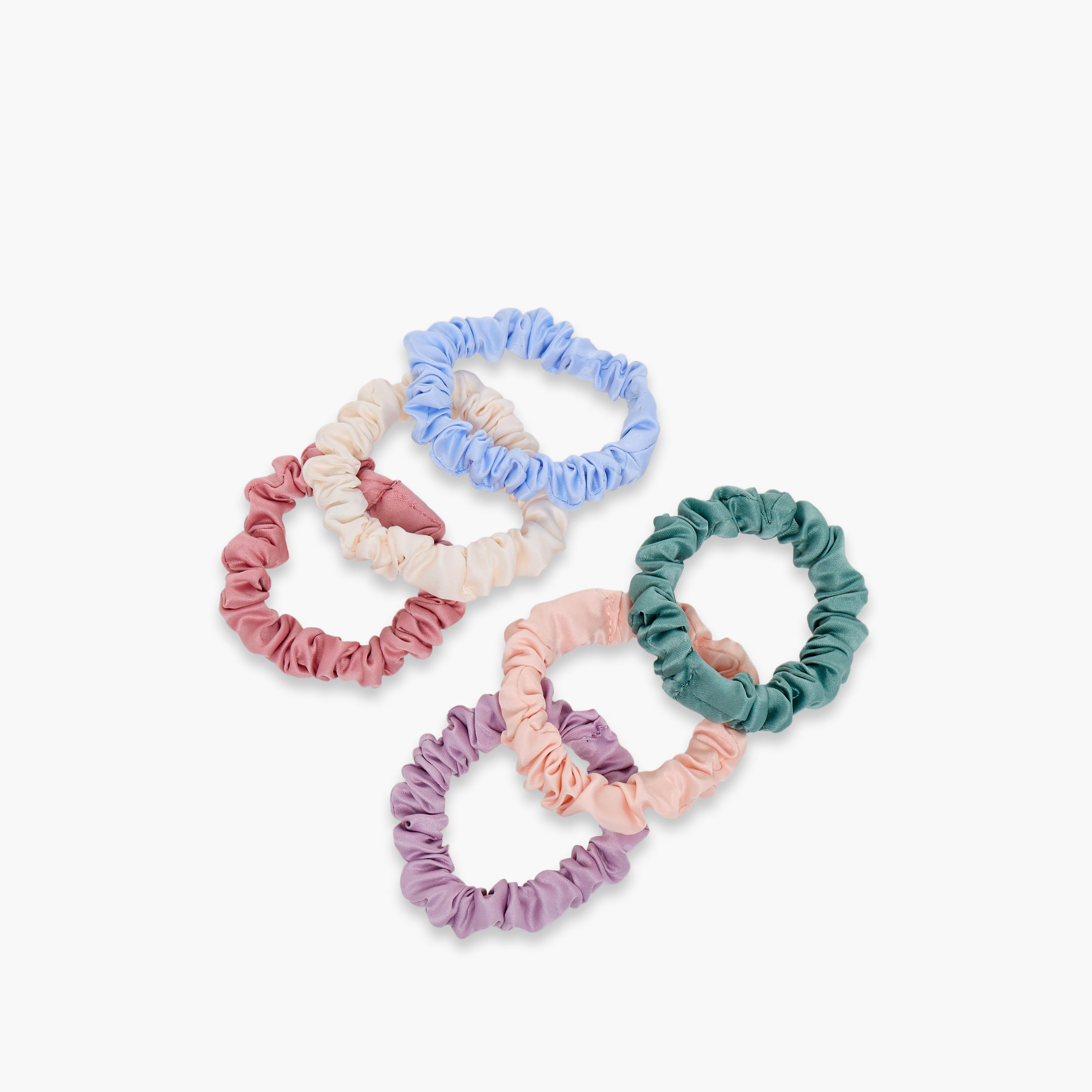 Pack of 6 Hair Scrunchie-women-hairaccessories-scrunchies-image-2