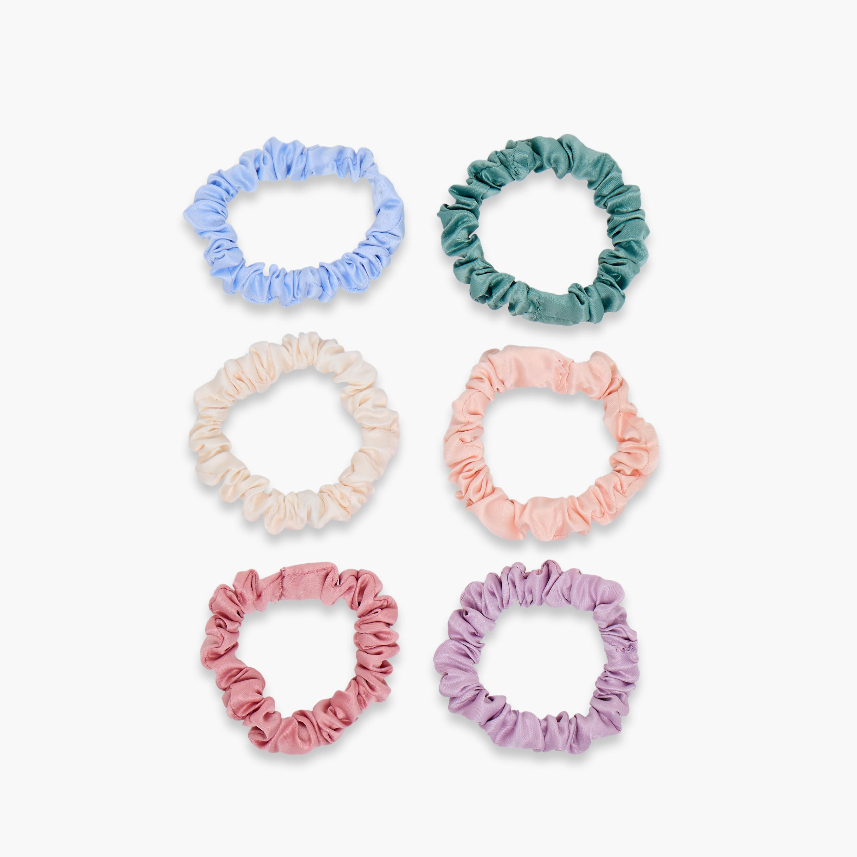 Pack of 6 Hair Scrunchie-women-hairaccessories-scrunchies-image-3