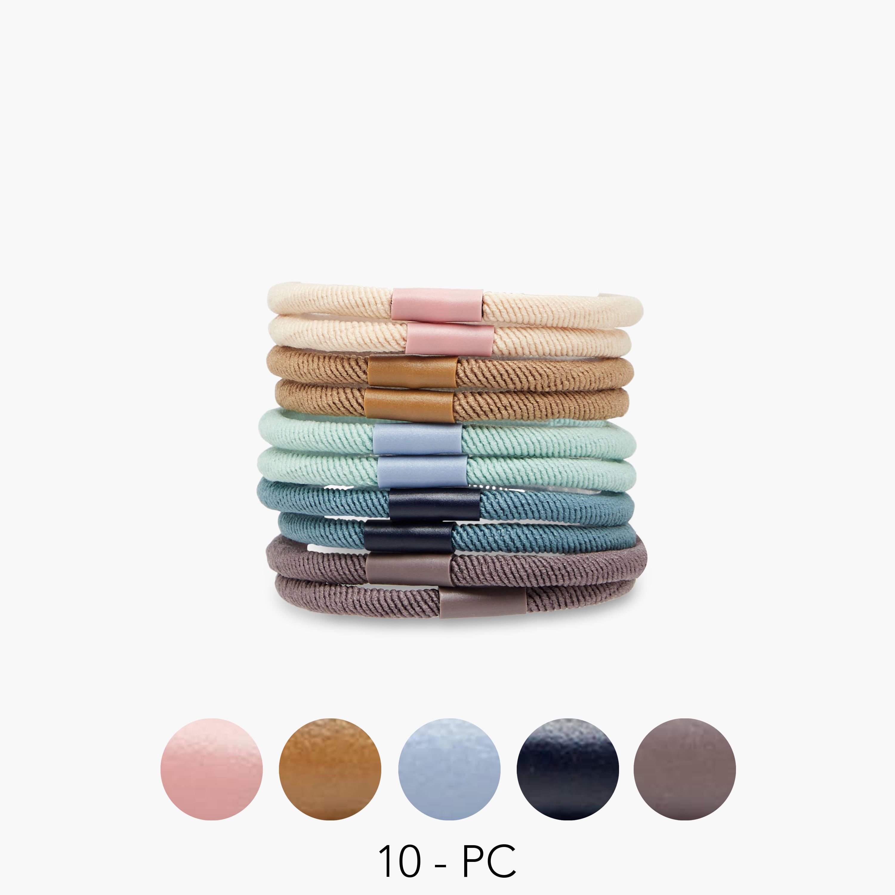 طقم ربطات شعر من 10 قطع-women-hairaccessories-scrunchies-image-1