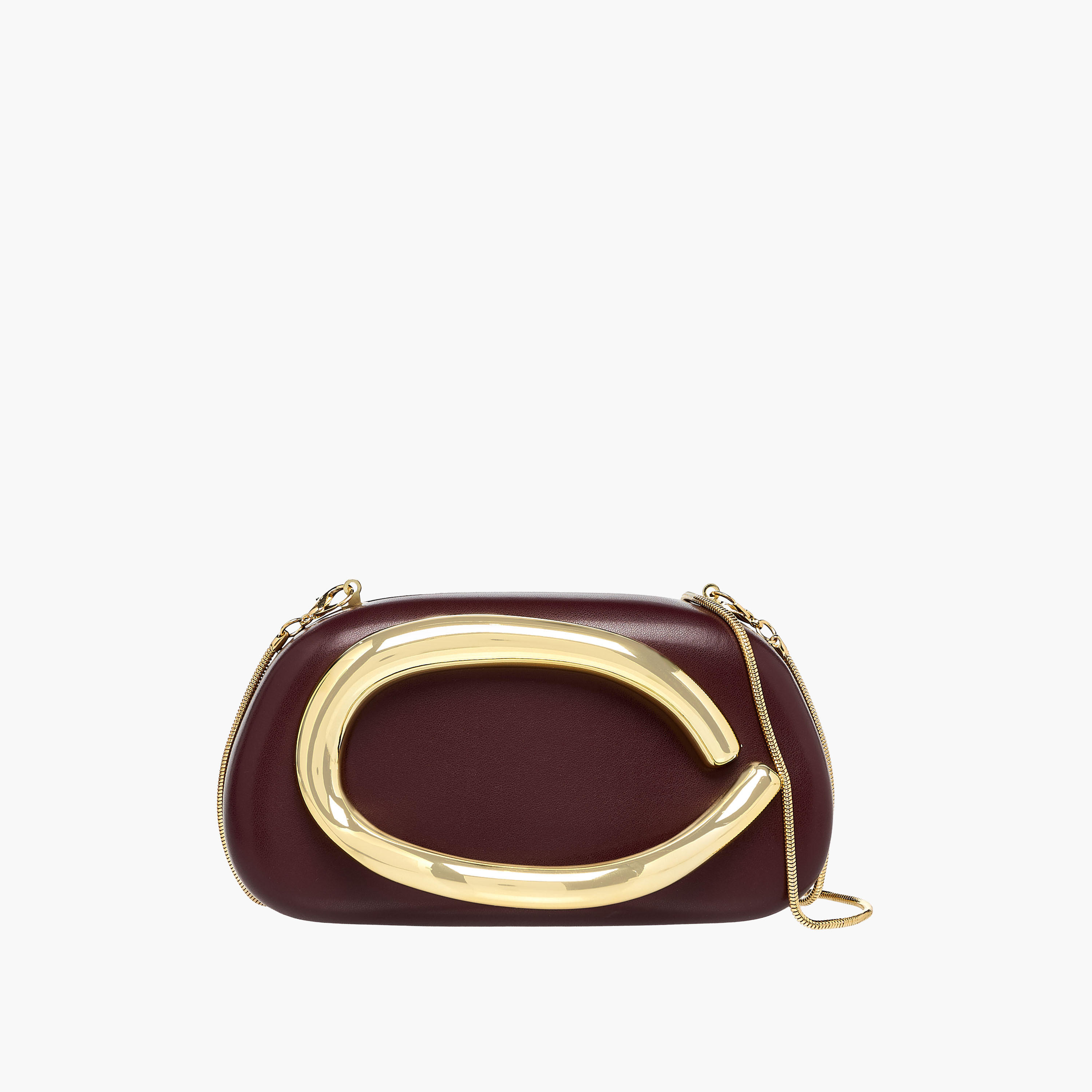 Metallic Accent Clutch with Detachable Chain Strap-women-bagsandwallets-handbags-image-1