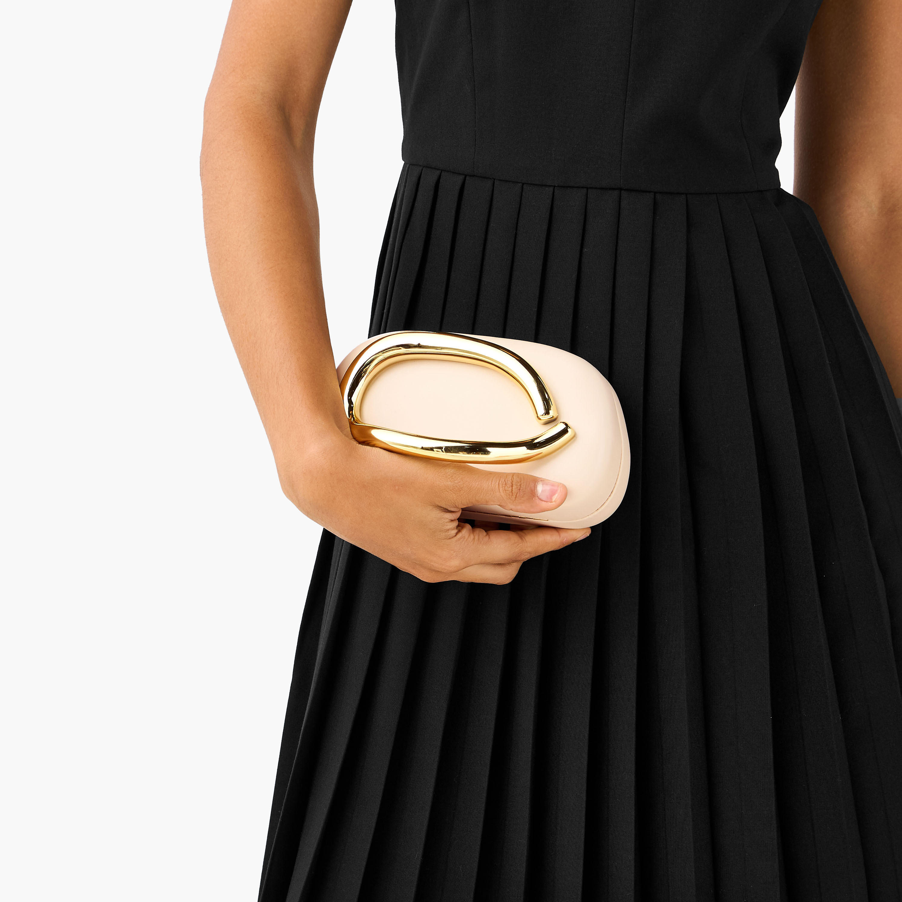 Metallic Accent Clutch with Detachable Chain Strap-women-bagsandwallets-handbags-image-2