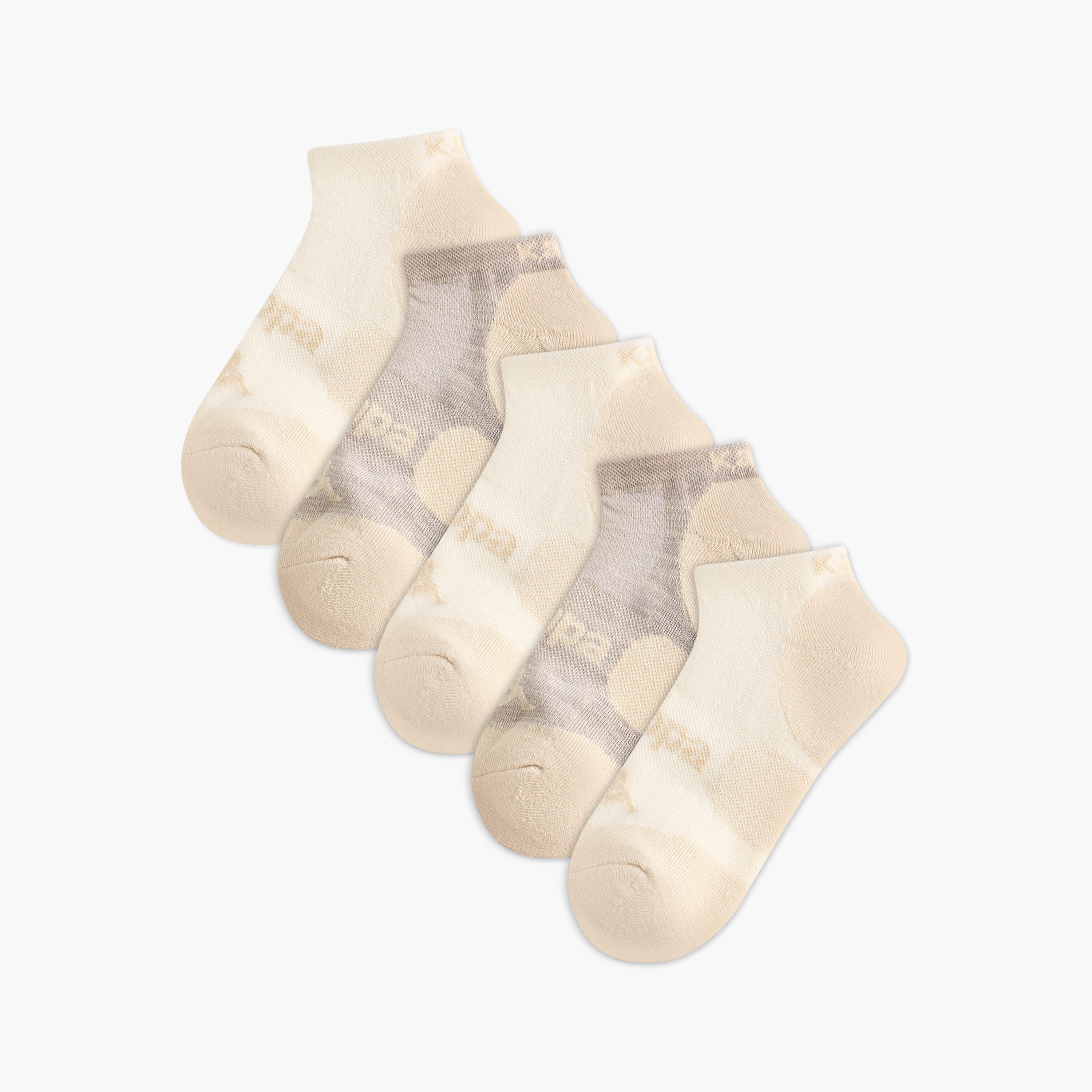 Kappa Pack of 5 Ankle Length Trainer Socks Terry-women-socksandstockings-image-1