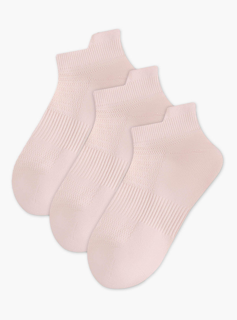 Pack of 3 Sports Trainer Nylon Socks-women-socksandstockings-image-1