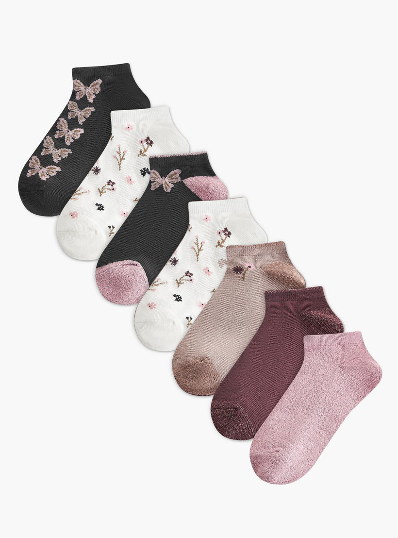 Pack of 7 Trainer Socks-women-socksandstockings-image-1