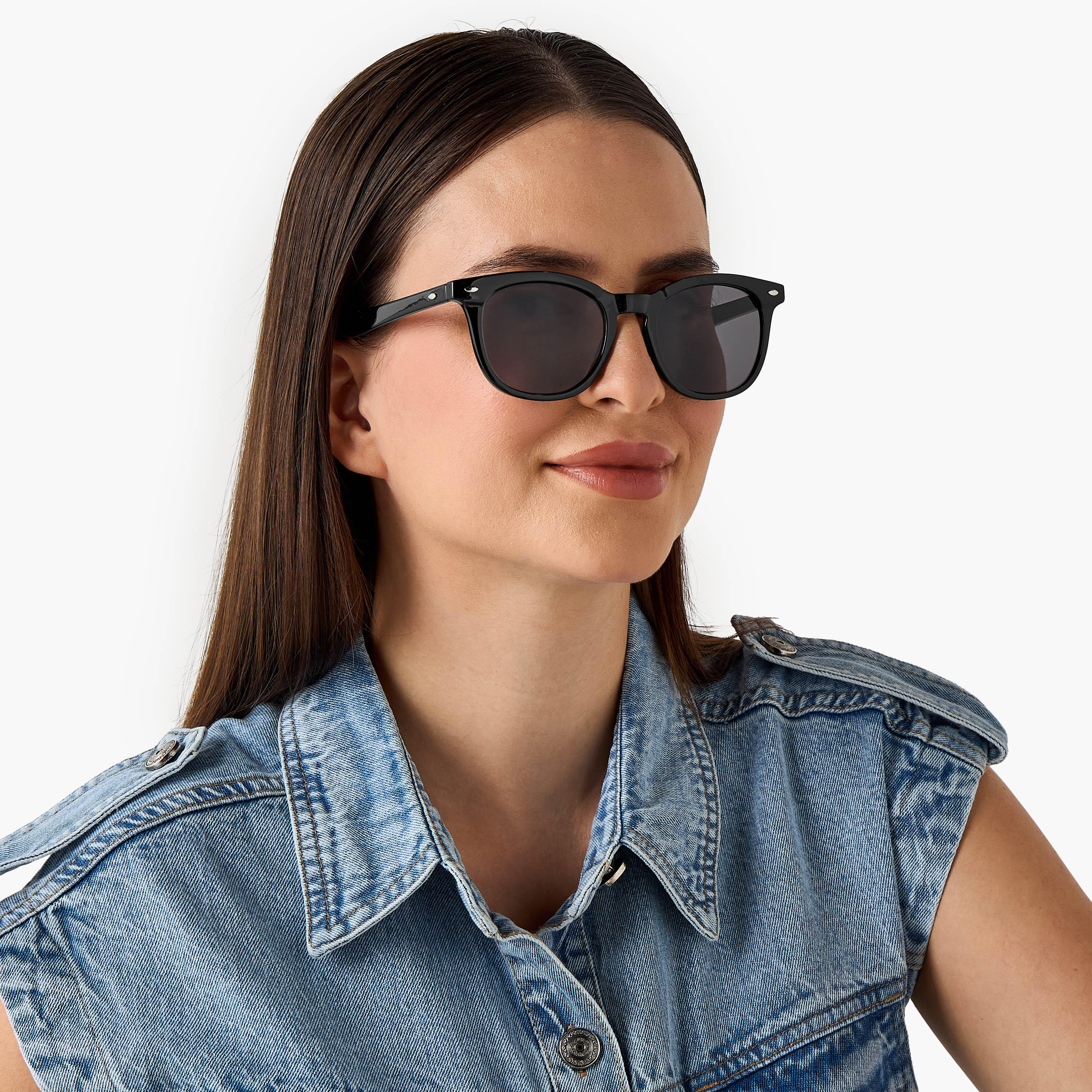 نظارة شمسية مربعة بعدسات سوداء مع حماية من الأشعة فوق البنفسجية-women-sunglasses-image-5