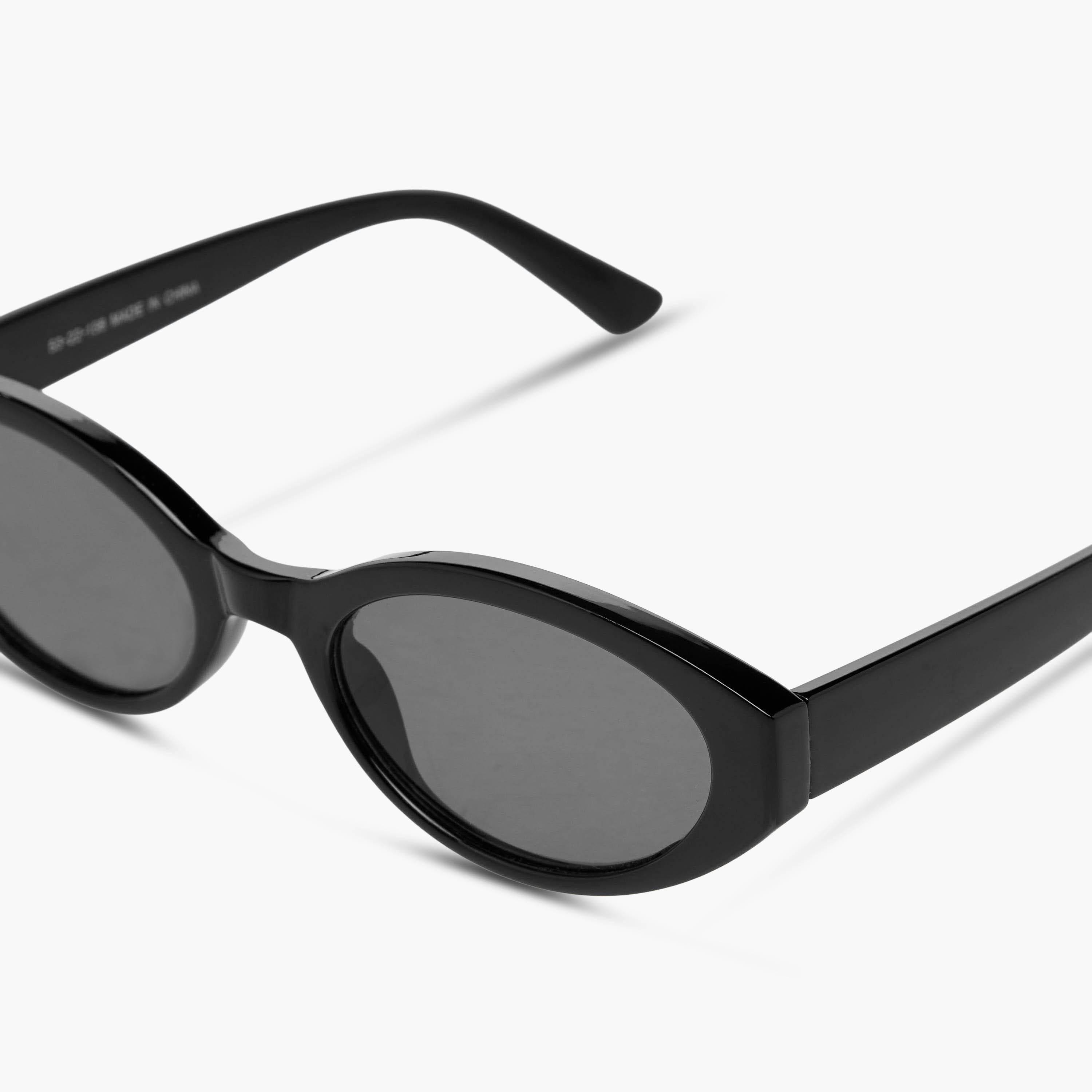 نظارة شمسية بيضاوية بعدسات سوداء وحماية من أشعة الشمس فوق البنفسجية-women-sunglasses-image-1